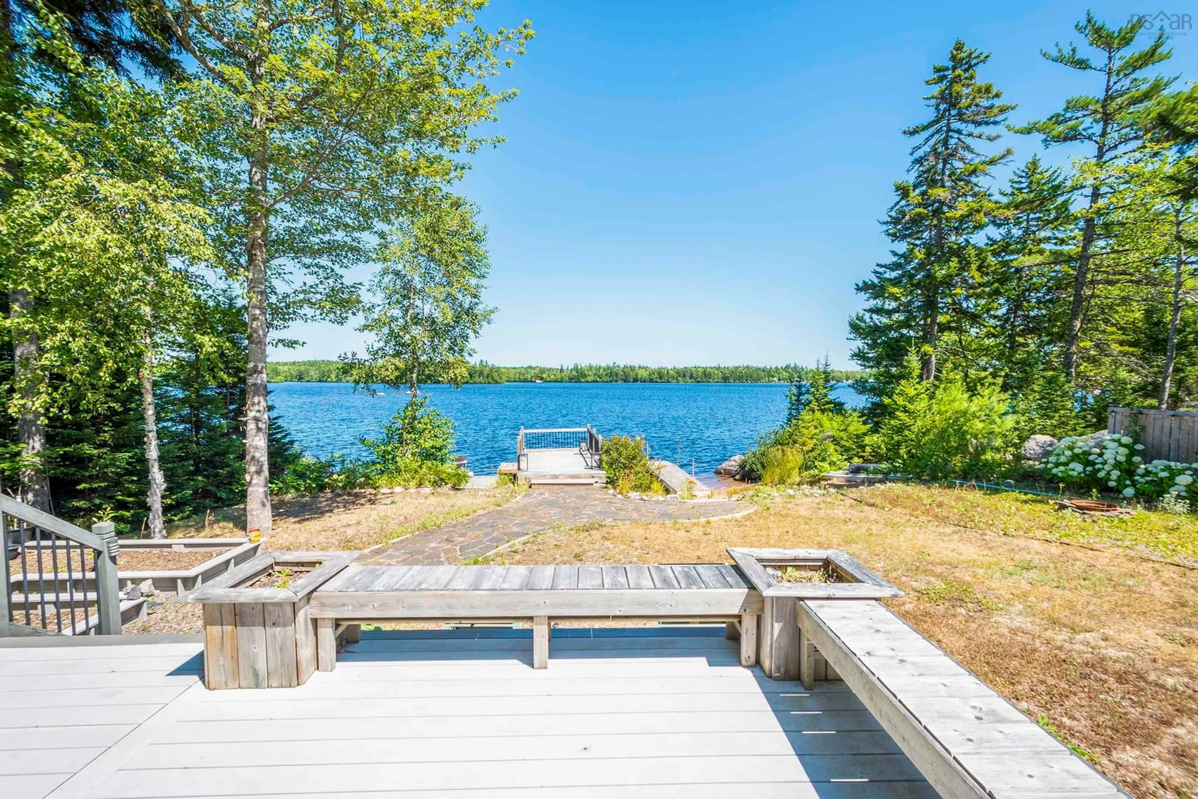 Patio, water/lake/river/ocean view for 146 O-3 Rd, Lake George Nova Scotia B0P 1C0