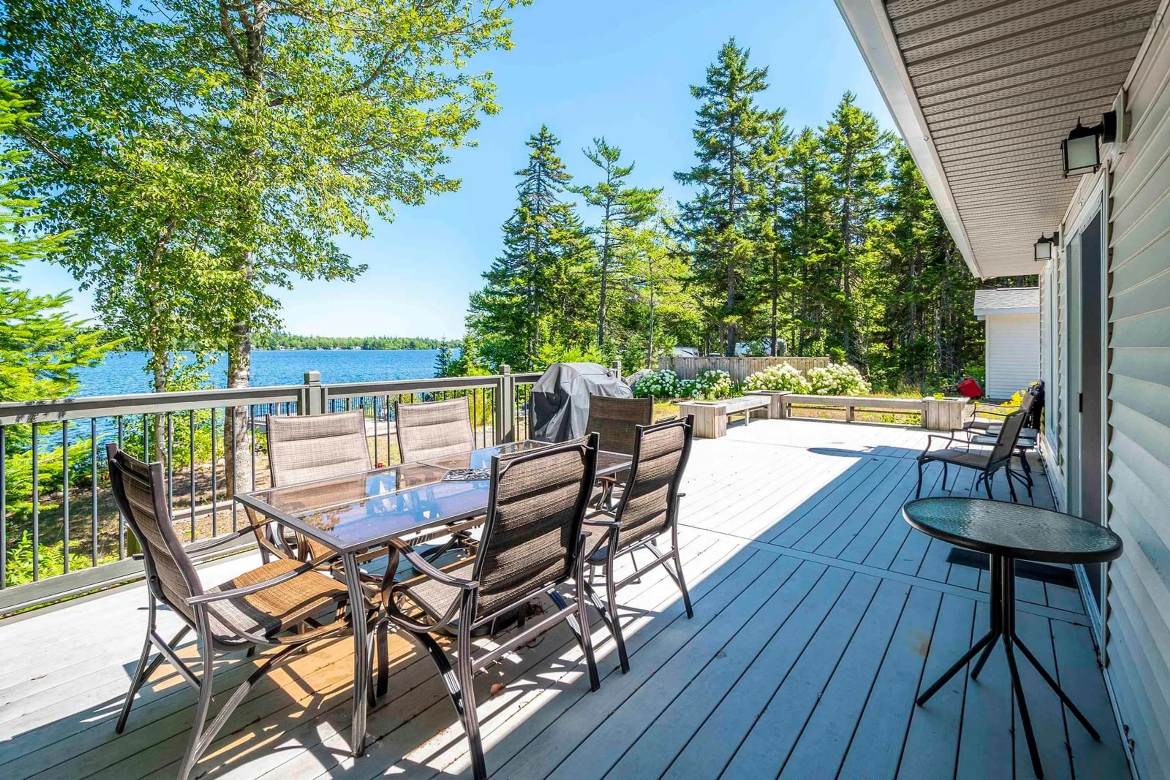 Patio, water/lake/river/ocean view for 146 O-3 Rd, Lake George Nova Scotia B0P 1C0