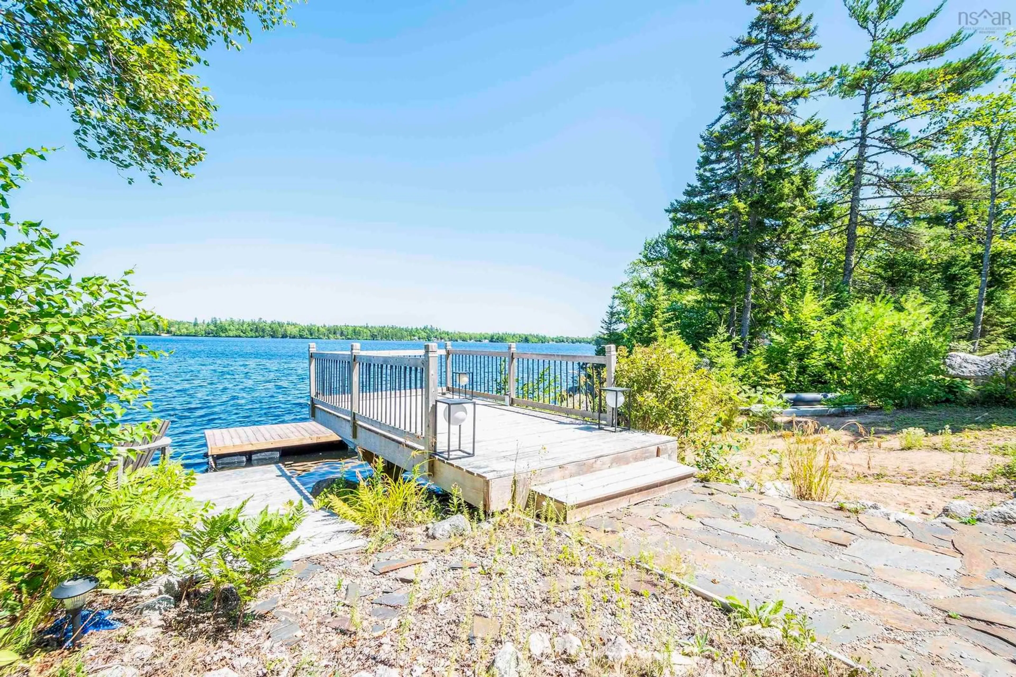Patio, water/lake/river/ocean view for 146 O-3 Rd, Lake George Nova Scotia B0P 1C0