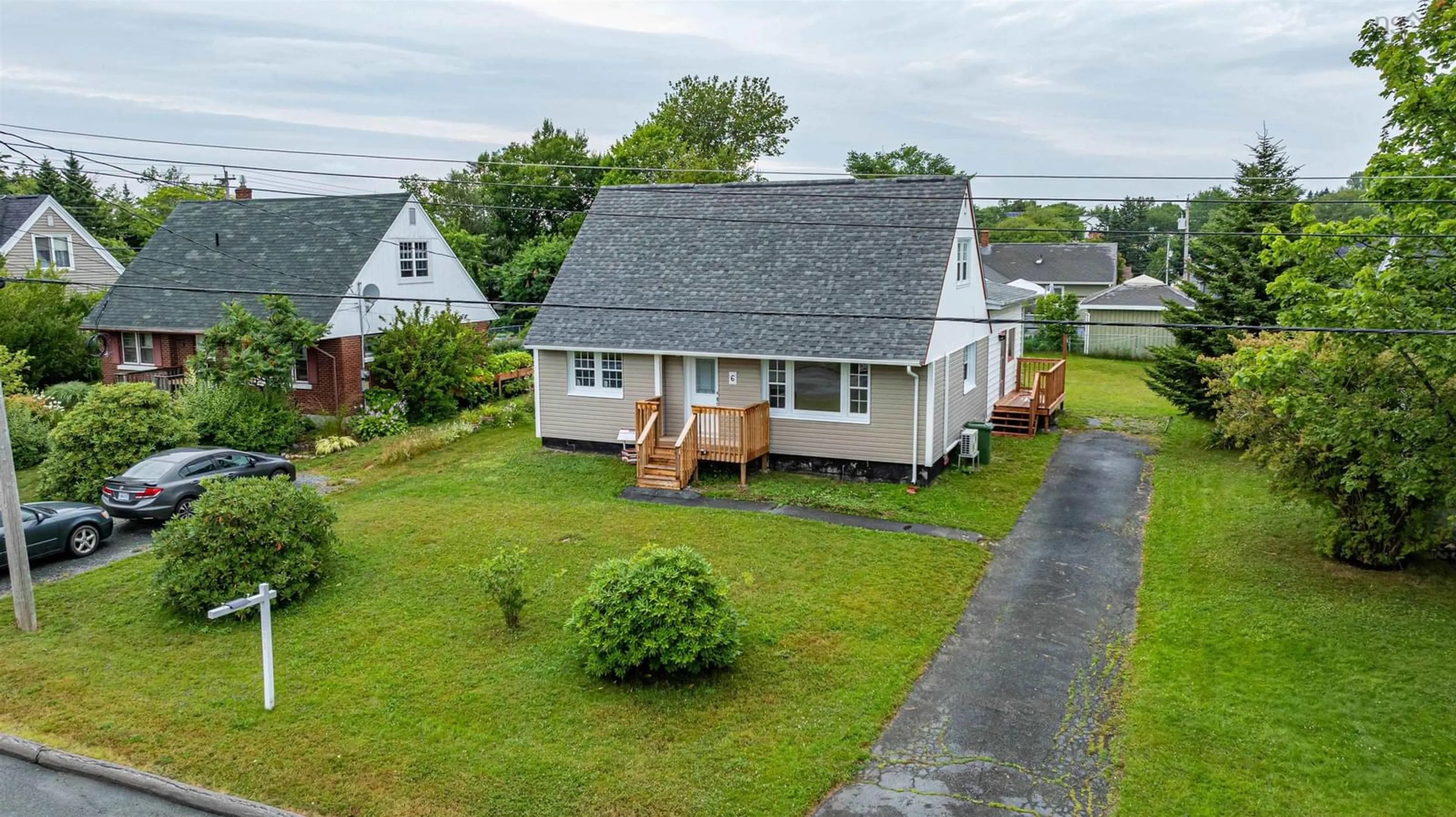 A pic from outside/outdoor area/front of a property/back of a property/a pic from drone, water/lake/river/ocean view for 6 Birchfield Cres, Spryfield Nova Scotia B3R 2E7