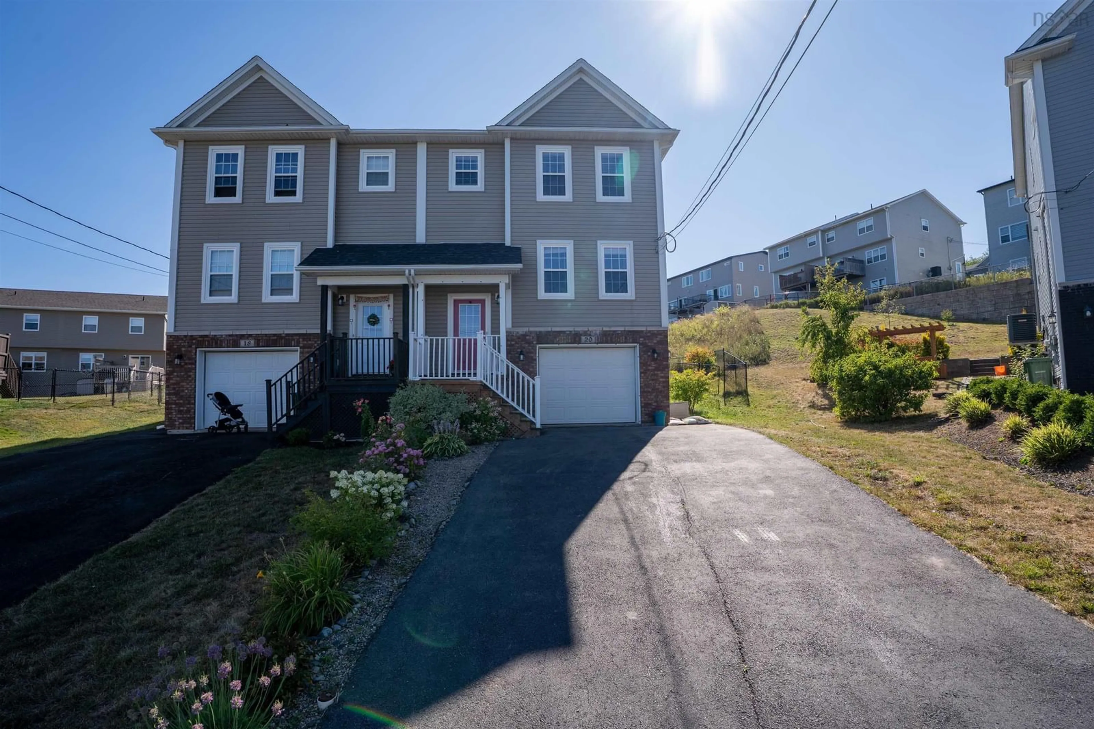 A pic from outside/outdoor area/front of a property/back of a property/a pic from drone, street for 20 Matchplay Crt, Middle Sackville Nova Scotia B4E 0K9