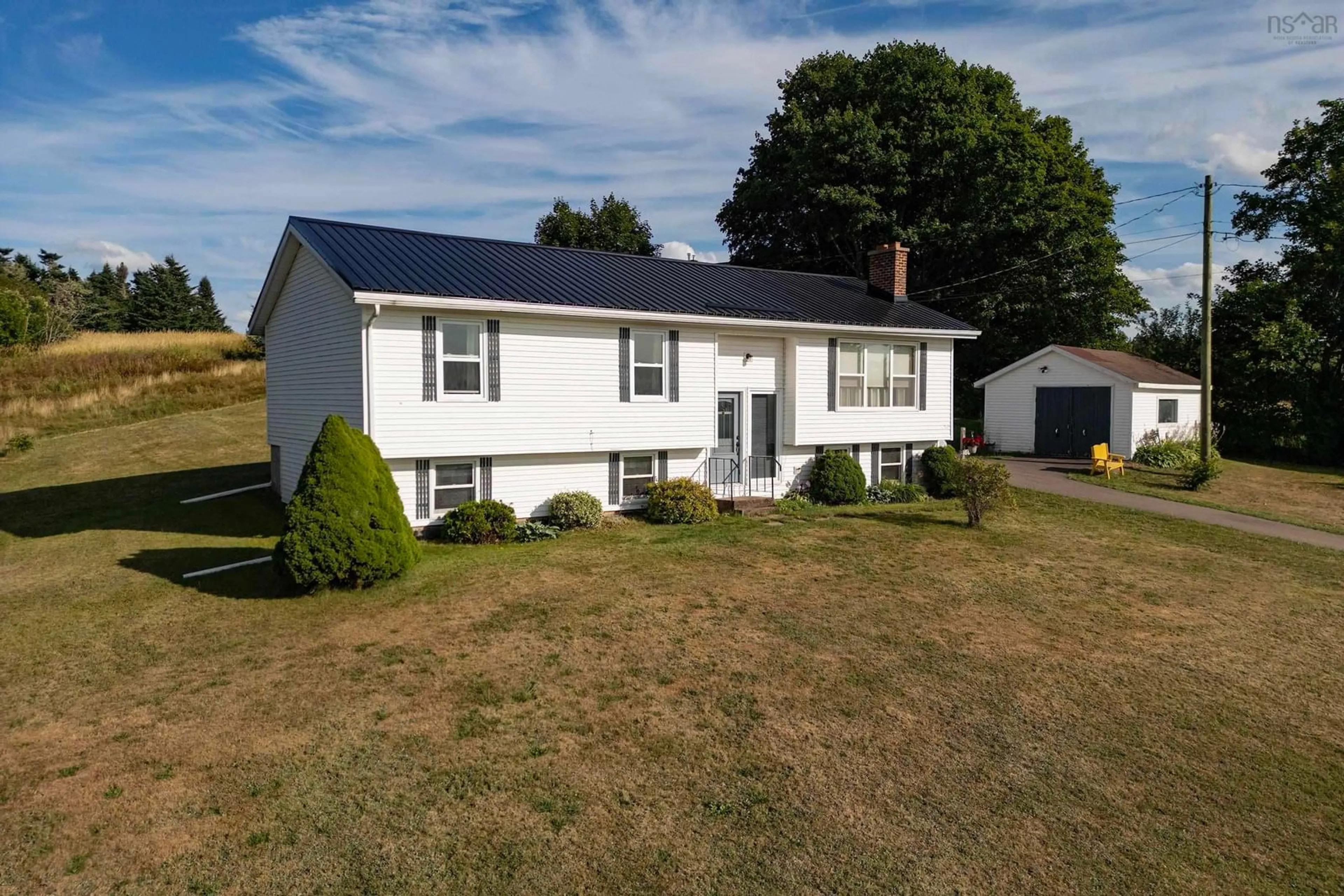 A pic from outside/outdoor area/front of a property/back of a property/a pic from drone, street for 3856 Highway 302, Nappan Nova Scotia B0L 1B0