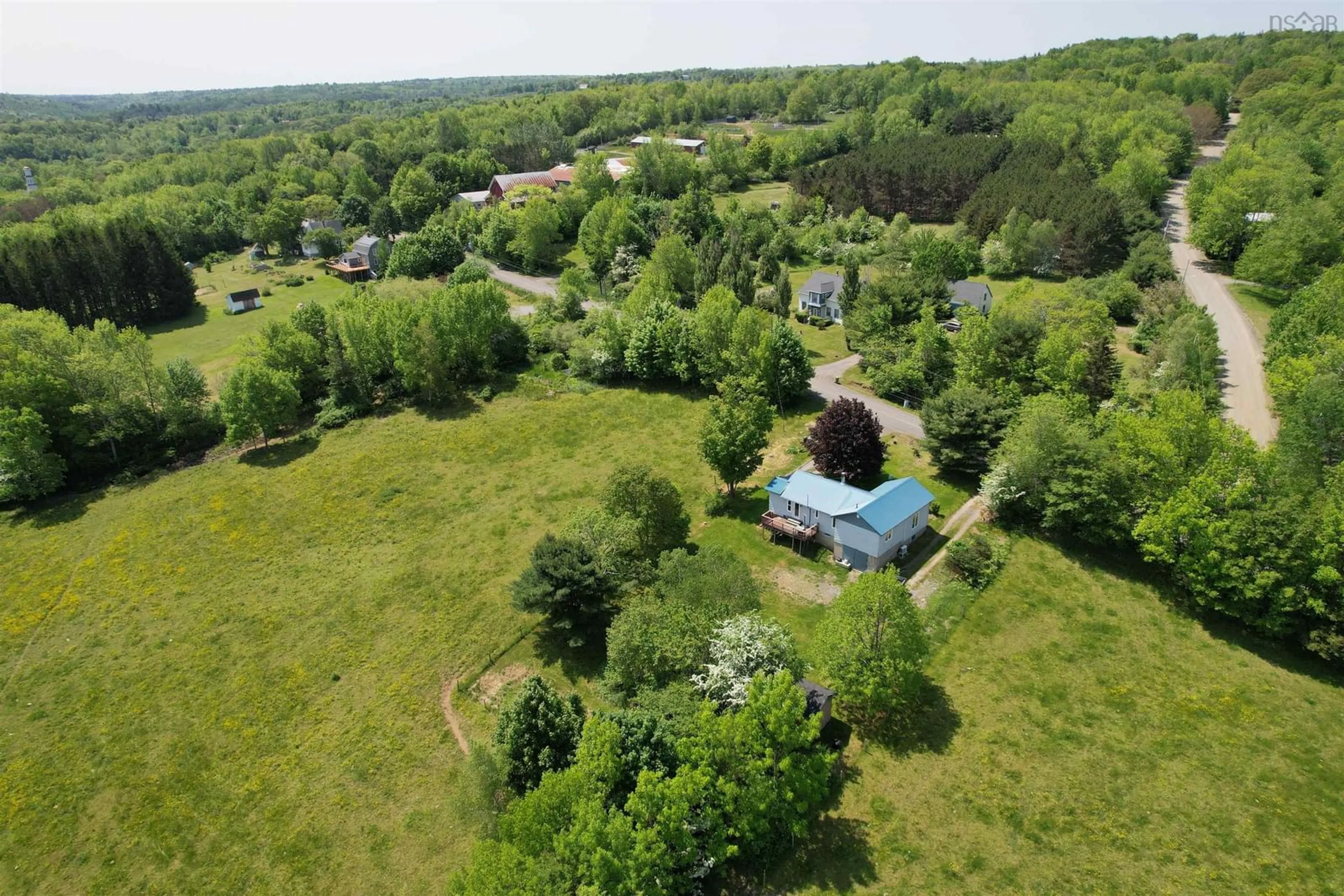 A pic from outside/outdoor area/front of a property/back of a property/a pic from drone, unknown for 819 Riverview Rd, Bear River Nova Scotia B0S 1B0