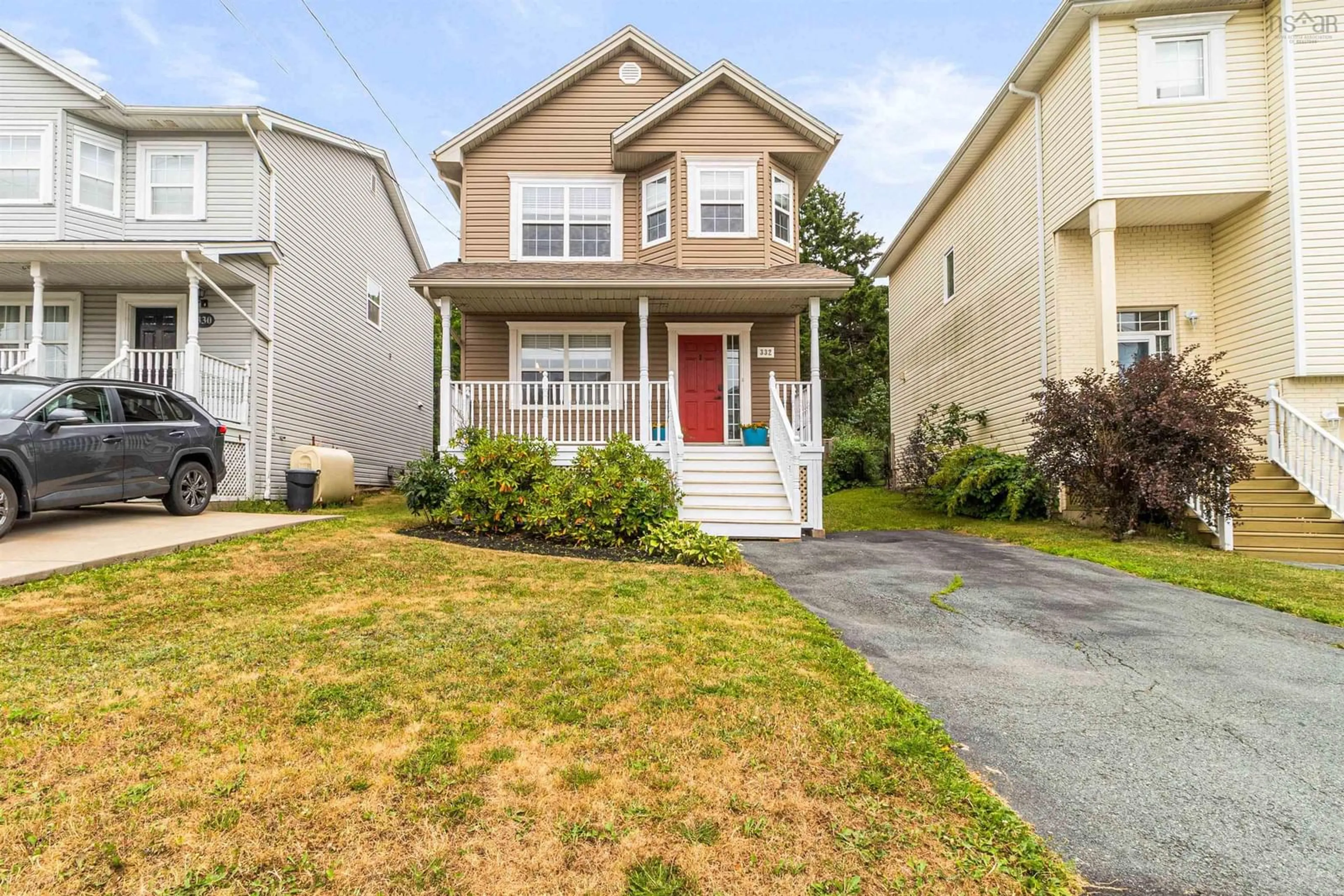 Home with vinyl exterior material, street for 332 Oceanview Dr, Bedford Nova Scotia B4A 4H5