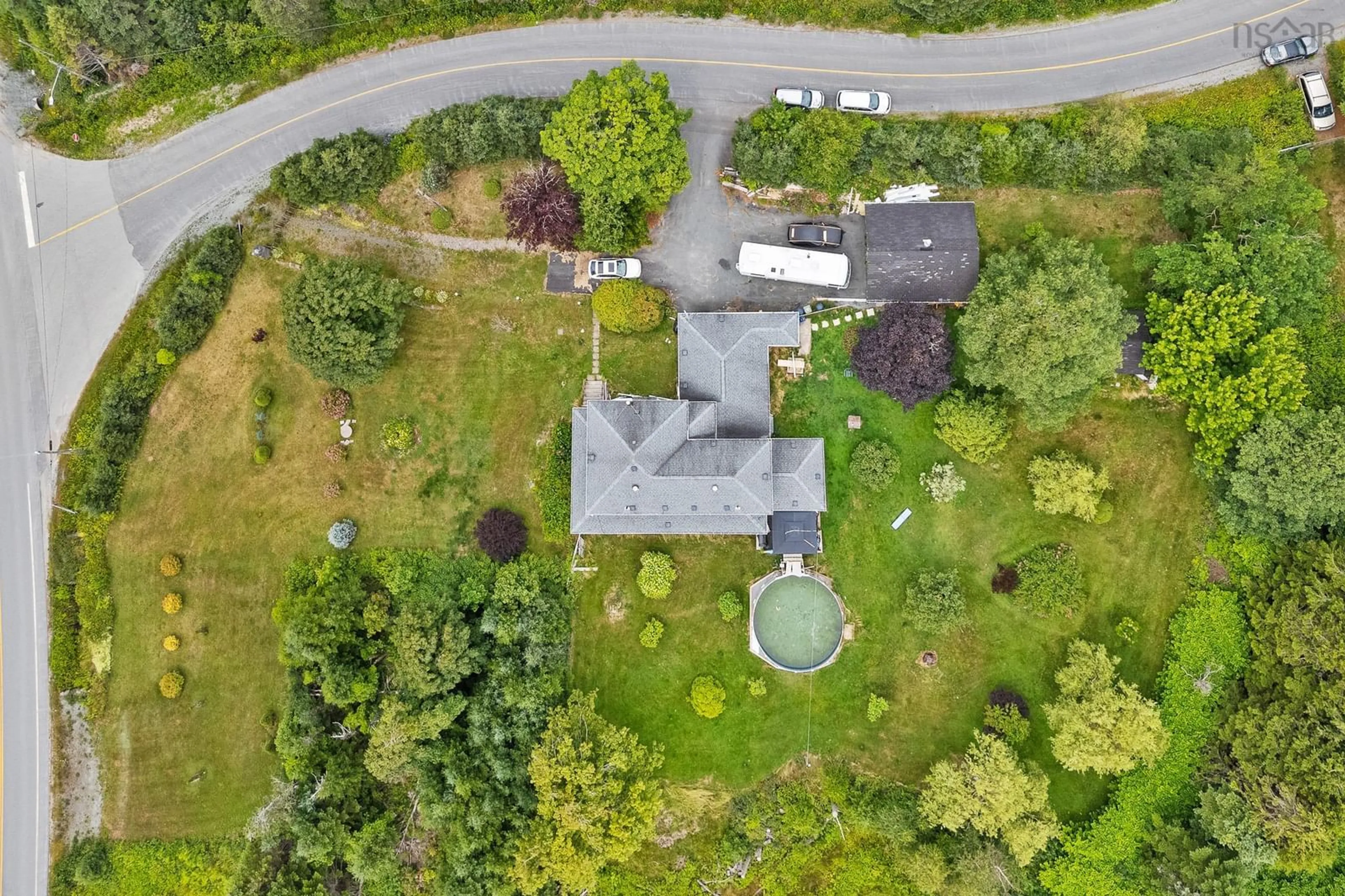 A pic from outside/outdoor area/front of a property/back of a property/a pic from drone, street for 8 Dufferin Mines Rd, Port Dufferin Nova Scotia B0J 2R0