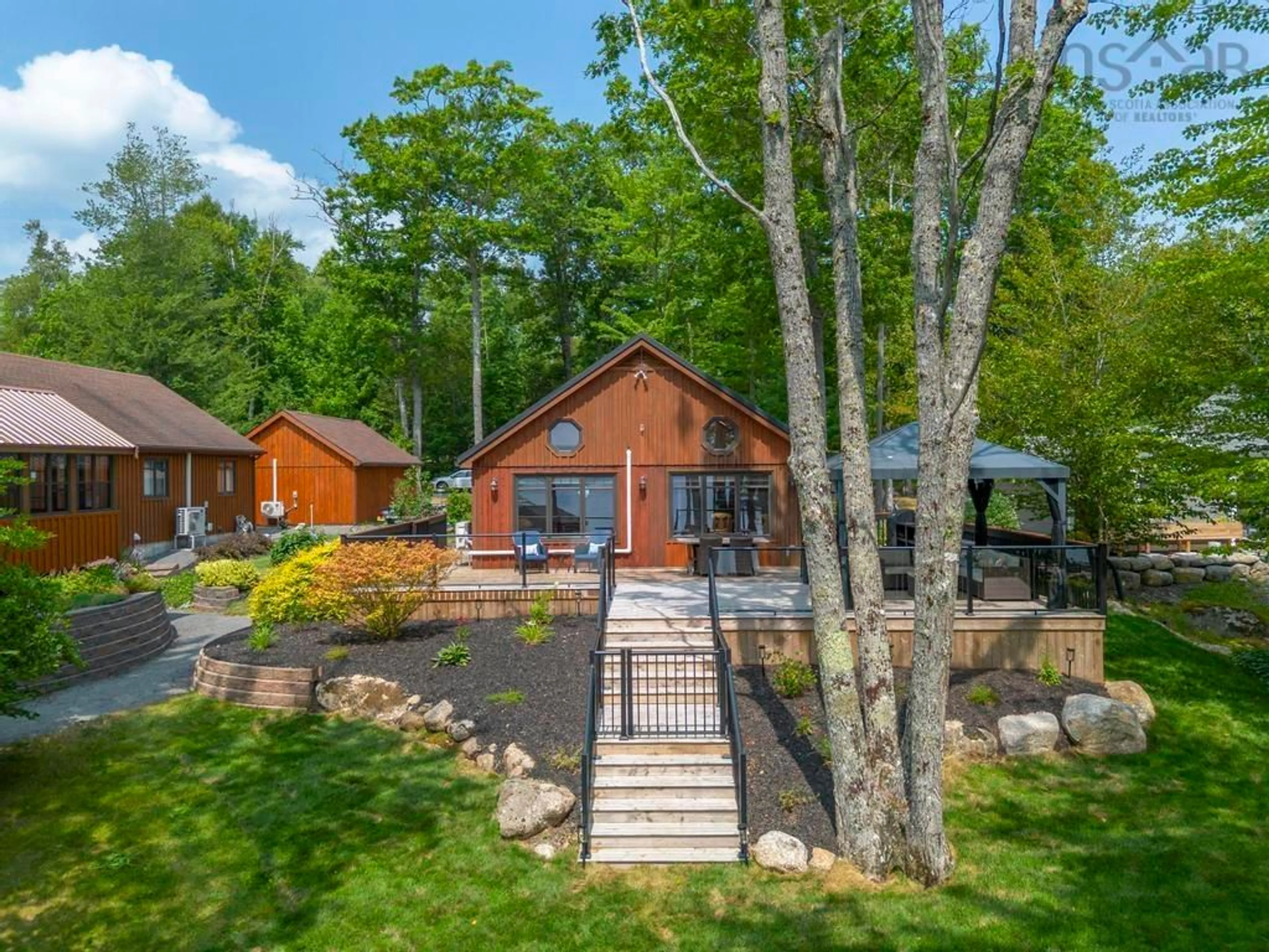 A pic from outside/outdoor area/front of a property/back of a property/a pic from drone, unknown for 74 Canyon Point Rd, Vaughan Nova Scotia B0N 2T0