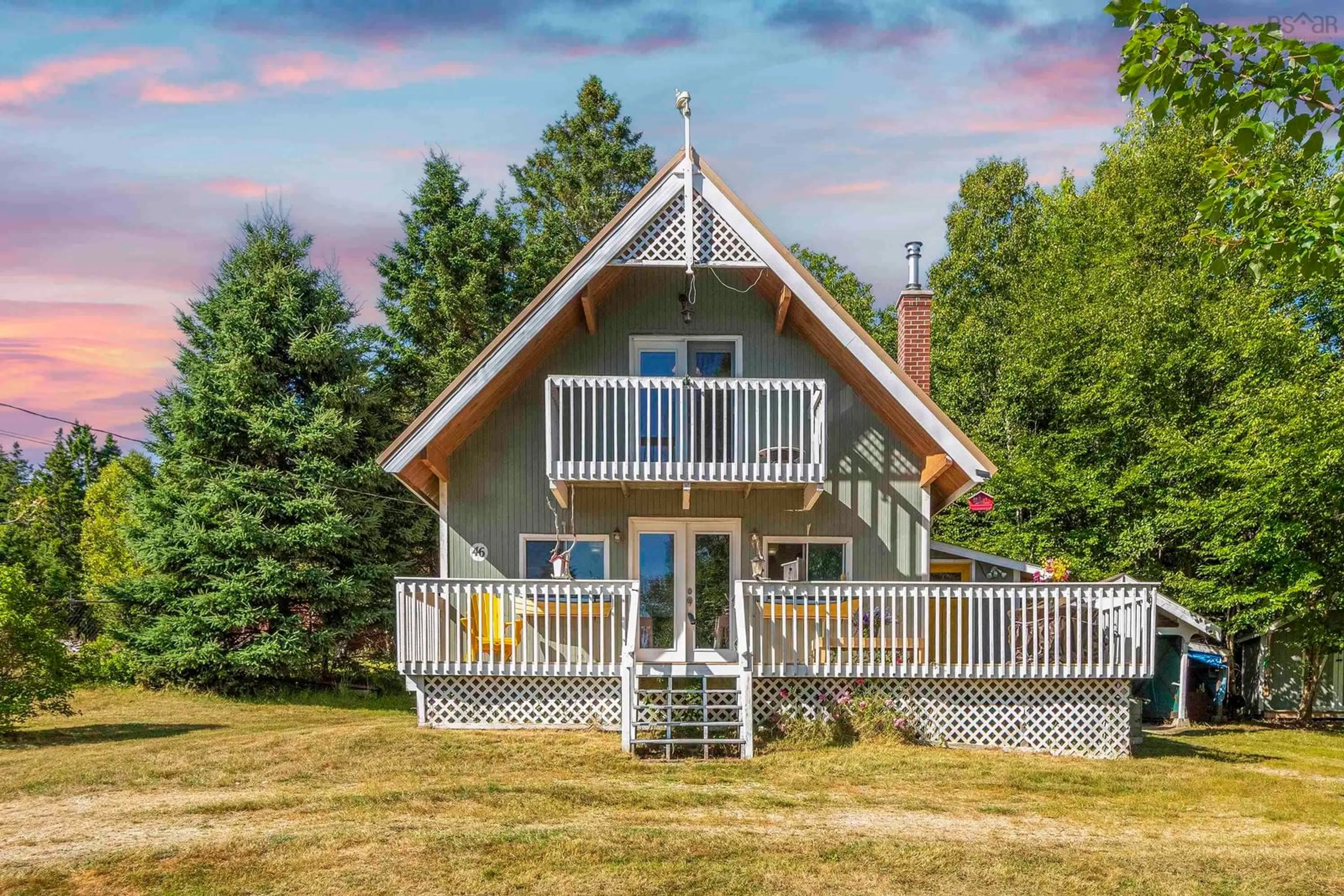 Home with vinyl exterior material, water/lake/river/ocean view for 46 Awalts Rd, Bayswater Nova Scotia B0J 1T0
