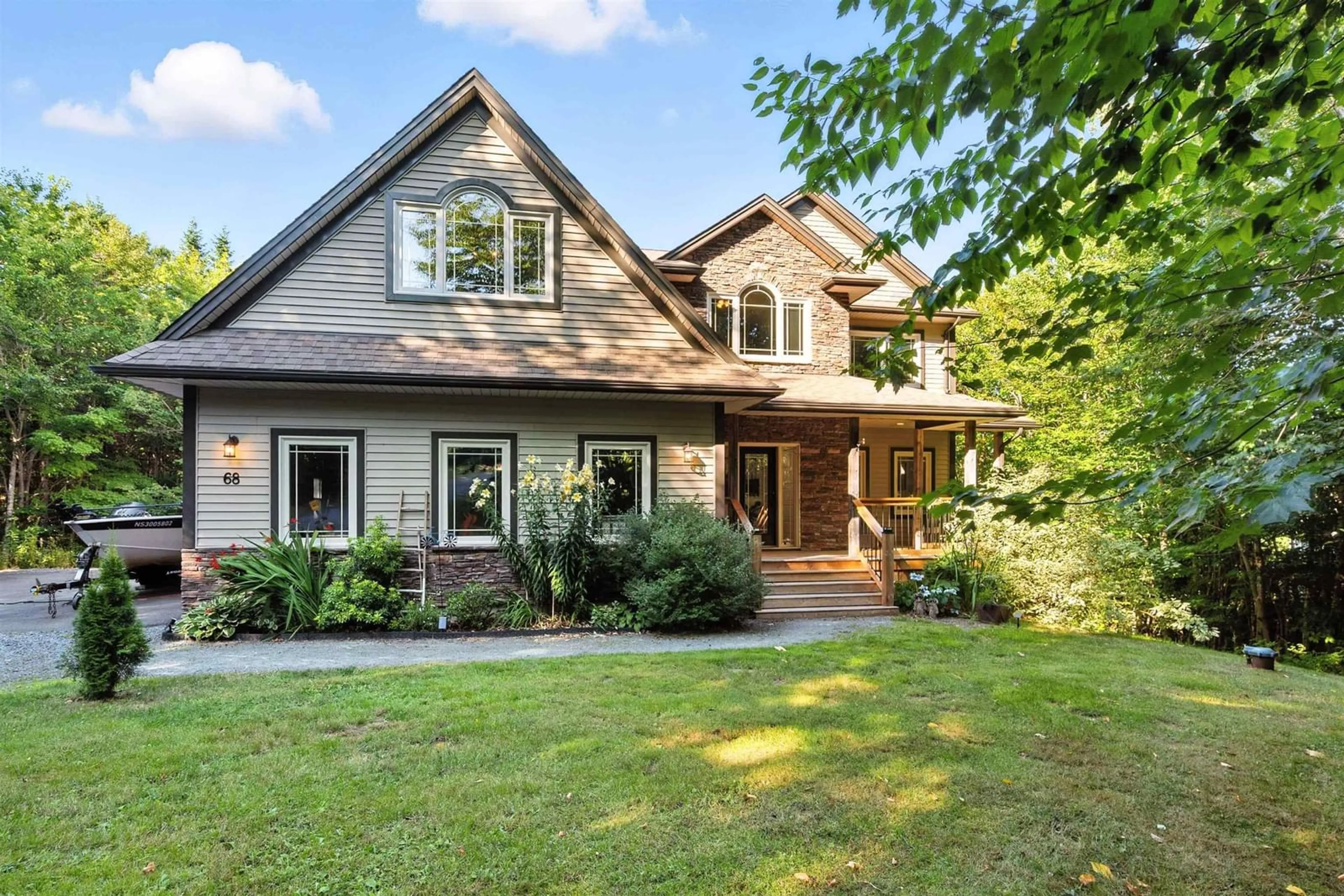 Home with brick exterior material, street for 68 Magnate Crt, Hammonds Plains Nova Scotia B4B 0B2