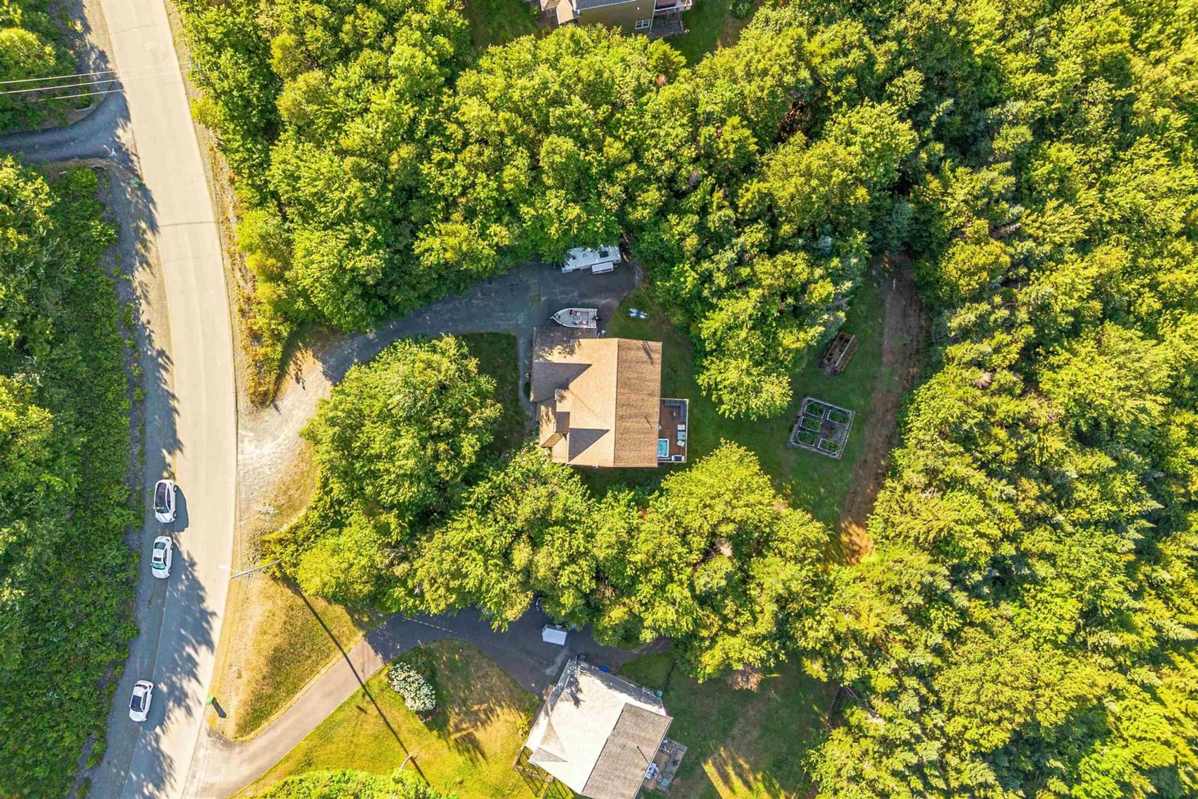 A pic from outside/outdoor area/front of a property/back of a property/a pic from drone, forest/trees view for 68 Magnate Crt, Hammonds Plains Nova Scotia B4B 0B2
