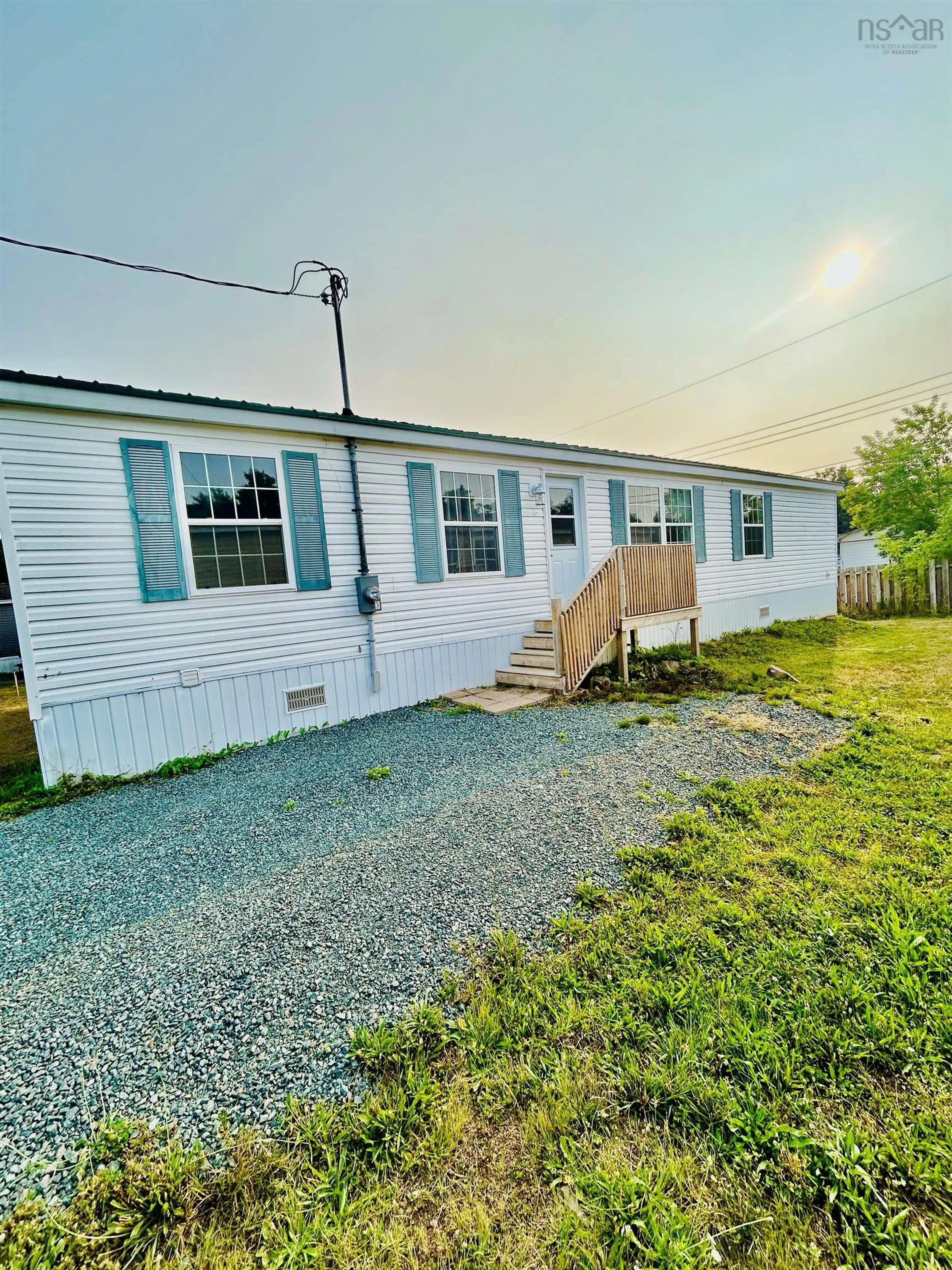 A pic from outside/outdoor area/front of a property/back of a property/a pic from drone, building for 5 Matheson Dr, Salmon River Nova Scotia B2N 6M8
