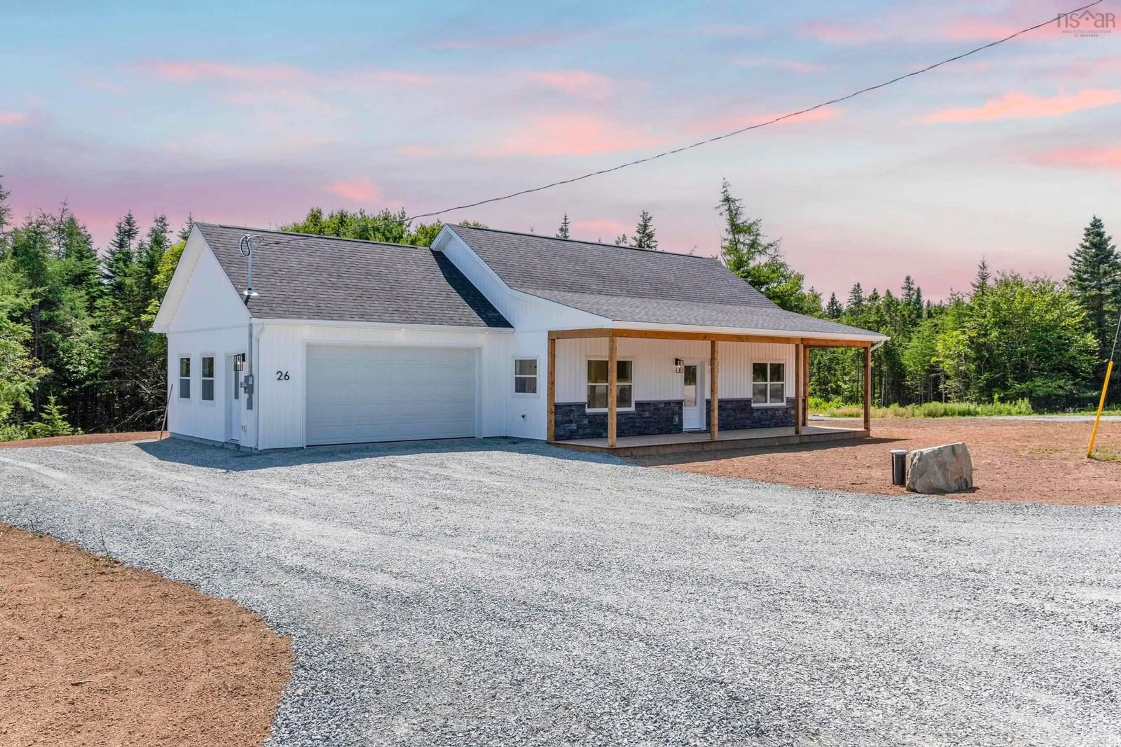 A pic from outside/outdoor area/front of a property/back of a property/a pic from drone, street for 26 Alvewa Dr, Myers Point Nova Scotia B0J 1P0