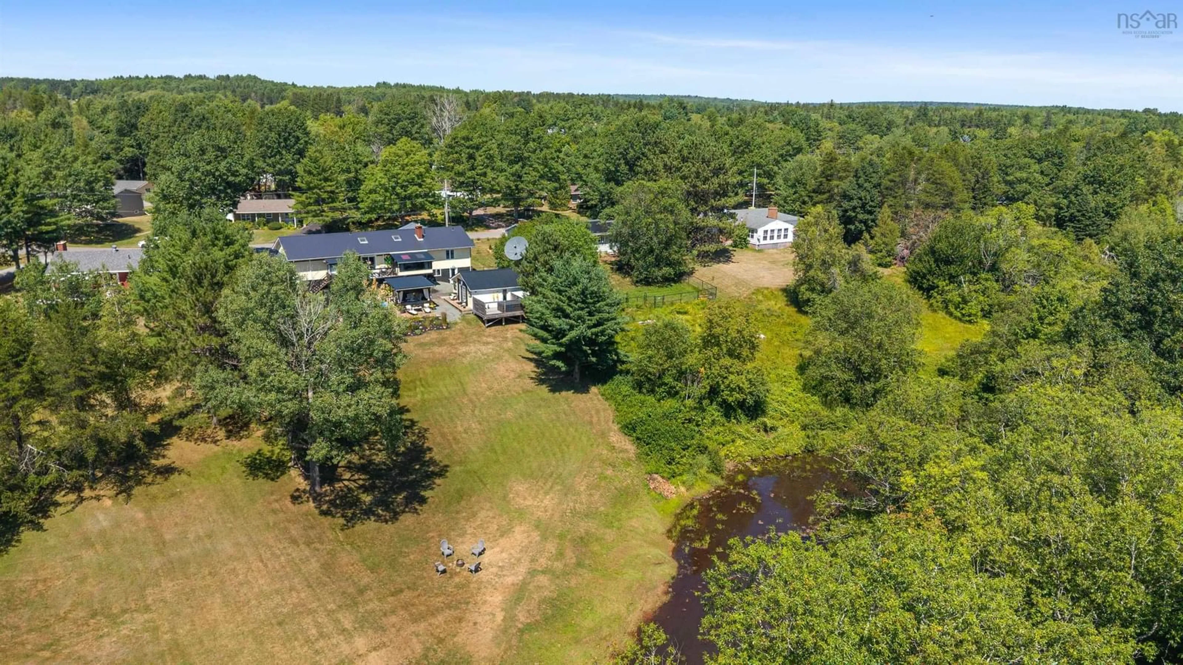A pic from outside/outdoor area/front of a property/back of a property/a pic from drone, water/lake/river/ocean view for 126 Crescent Dr, Oxford Nova Scotia B0M 1P0