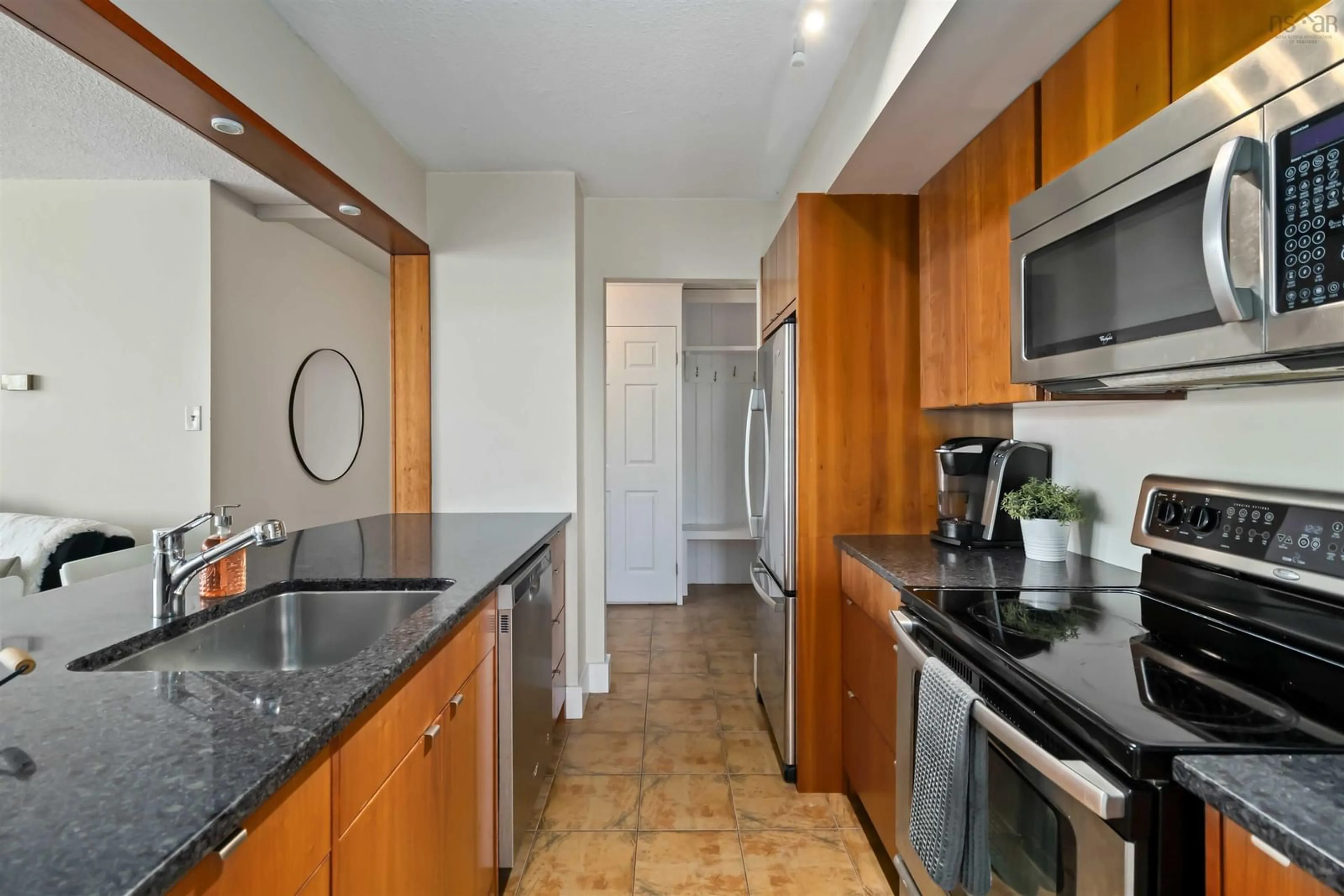 Standard kitchen, ceramic/tile floor for 105 Dunbrack St #109, Halifax Nova Scotia B3M 3B7