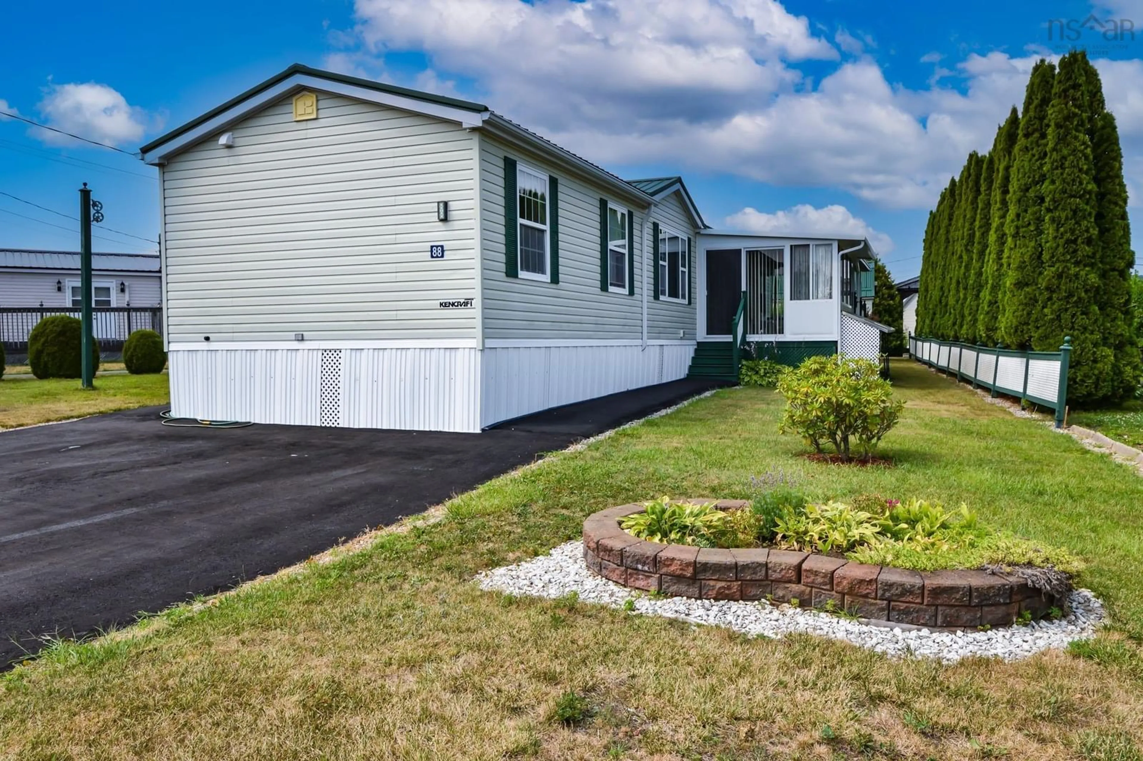 Home with vinyl exterior material, street for 88 Haven Dr, Bridgewater Nova Scotia B4V 4C4