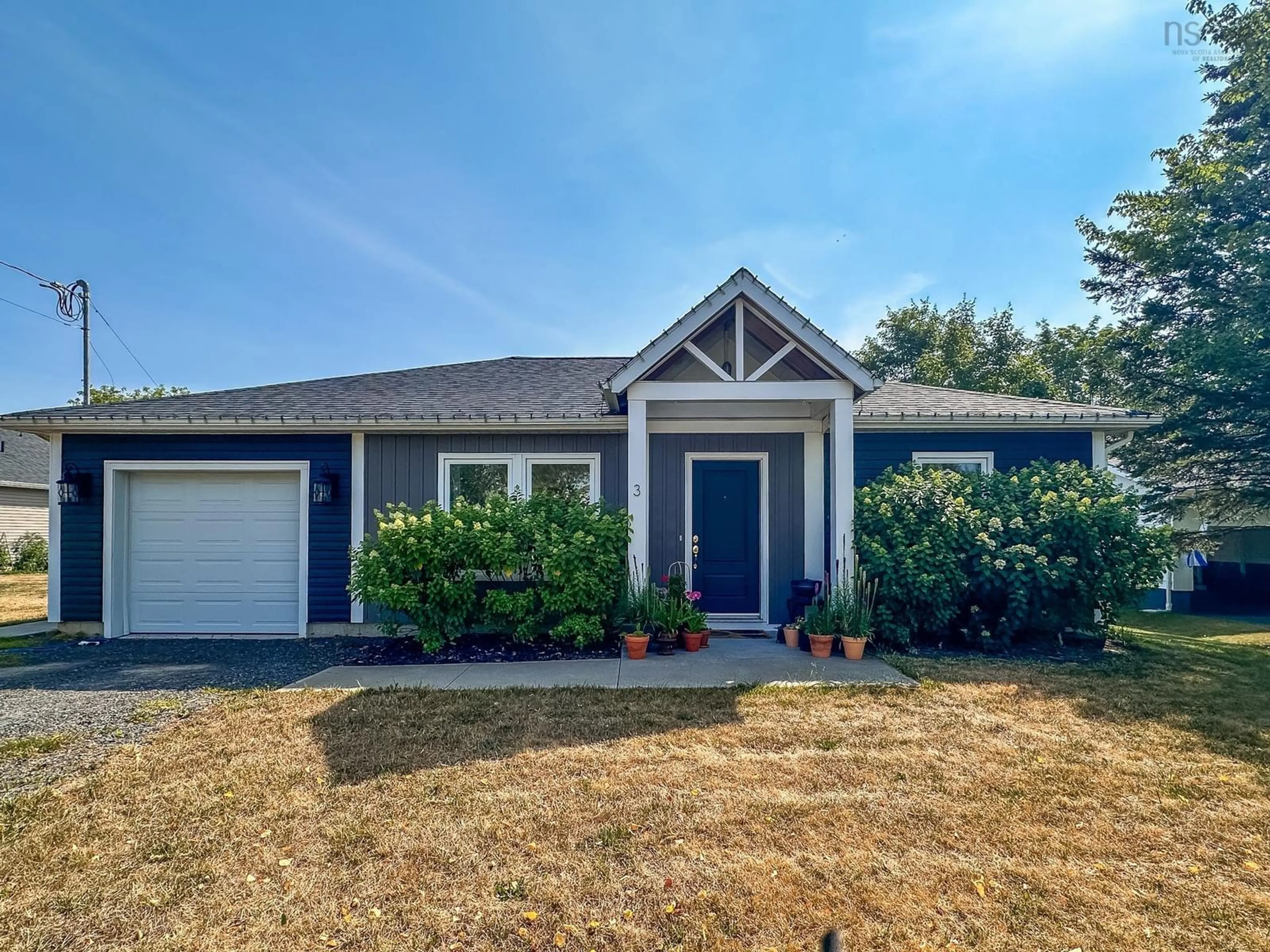 Home with vinyl exterior material, street for 3 Autumn Dr, Berwick Nova Scotia B0P 1E0
