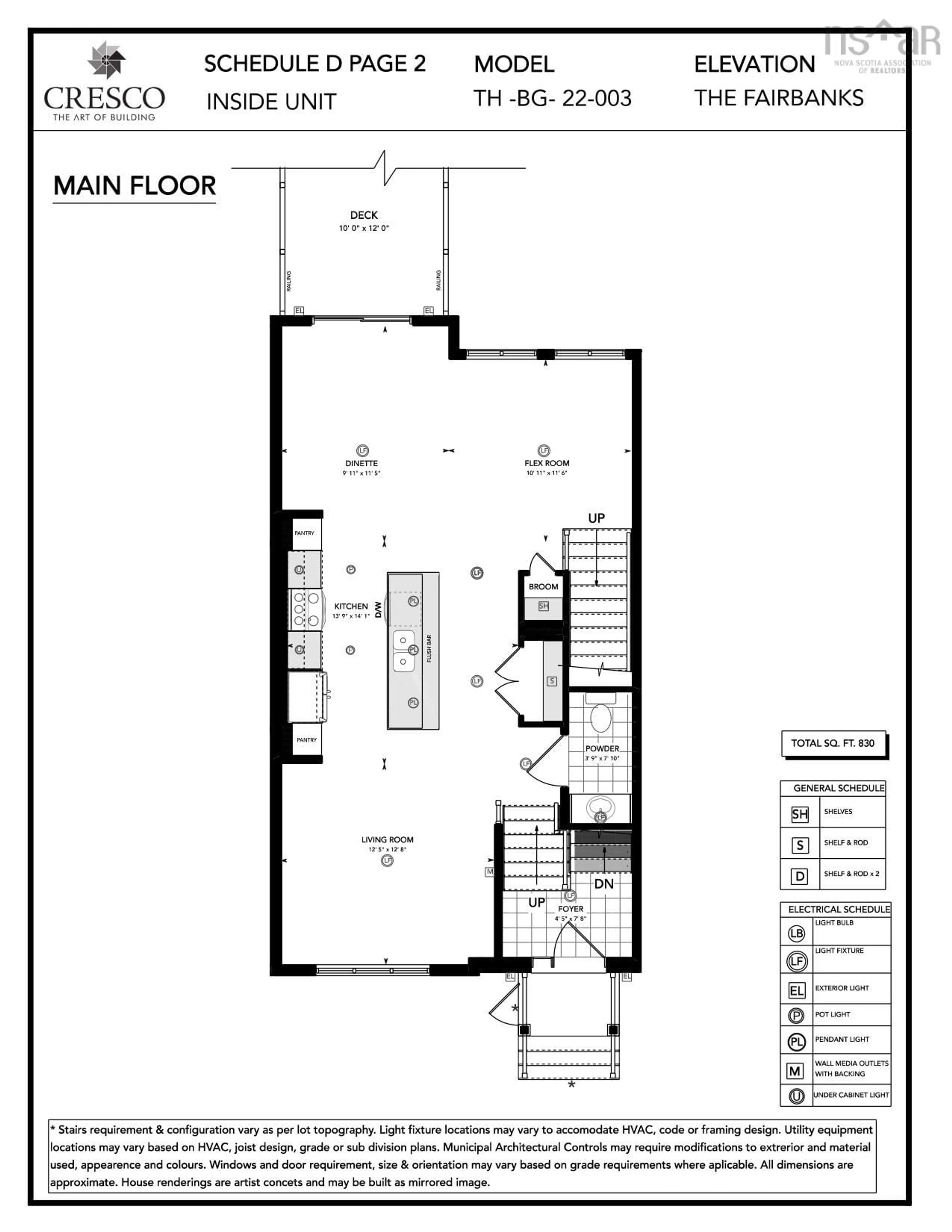 Floor plan for 151 Terrastone Ridge, Dartmouth Nova Scotia B2X 2E8