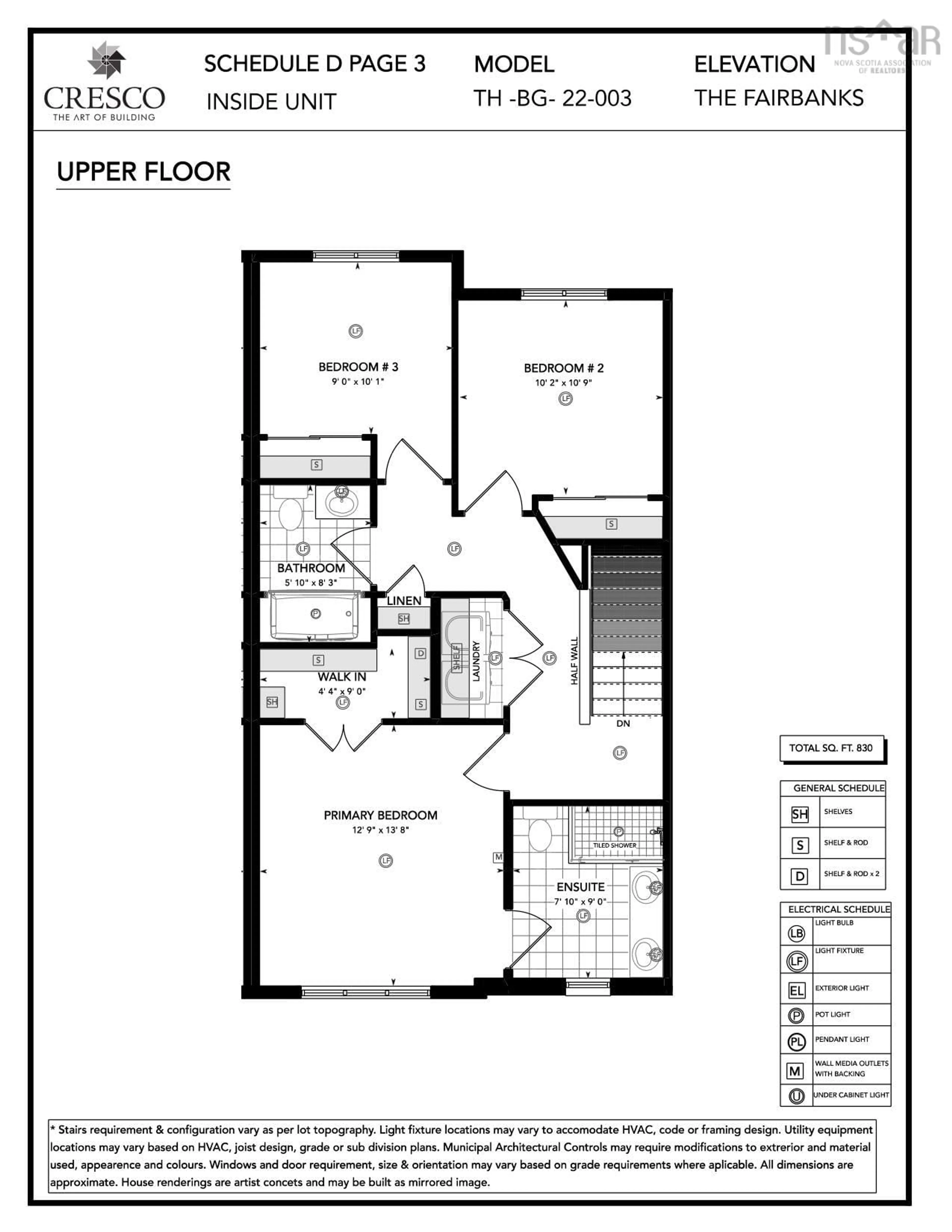 Floor plan for 151 Terrastone Ridge, Dartmouth Nova Scotia B2X 2E8