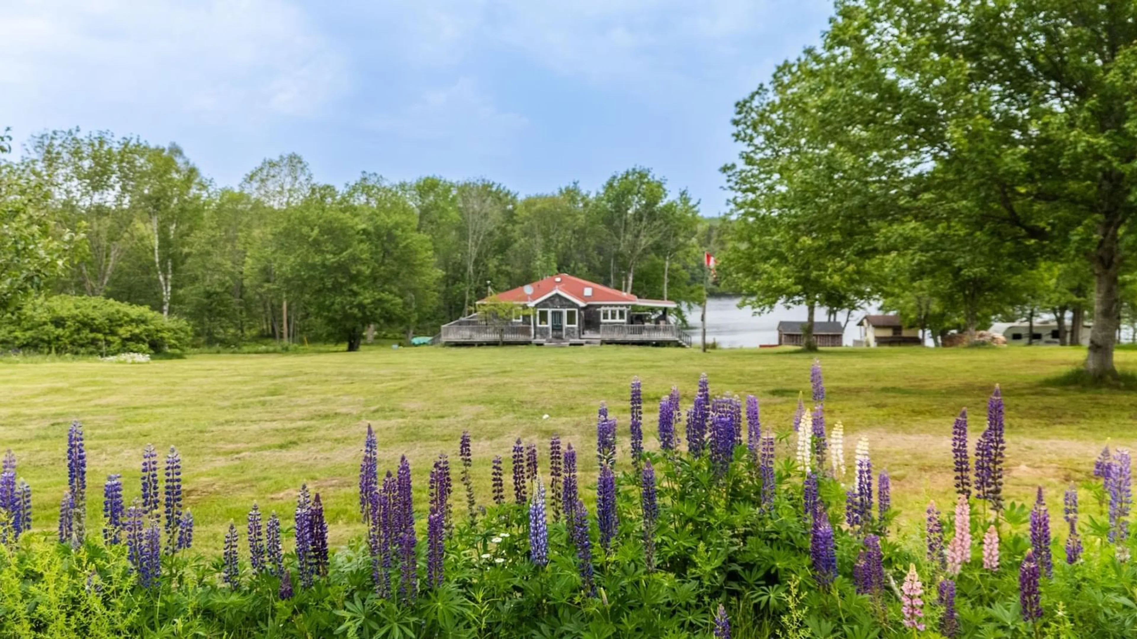 A pic from outside/outdoor area/front of a property/back of a property/a pic from drone, water/lake/river/ocean view for 956 Highway 203, Kemptville Nova Scotia B5A 5R3