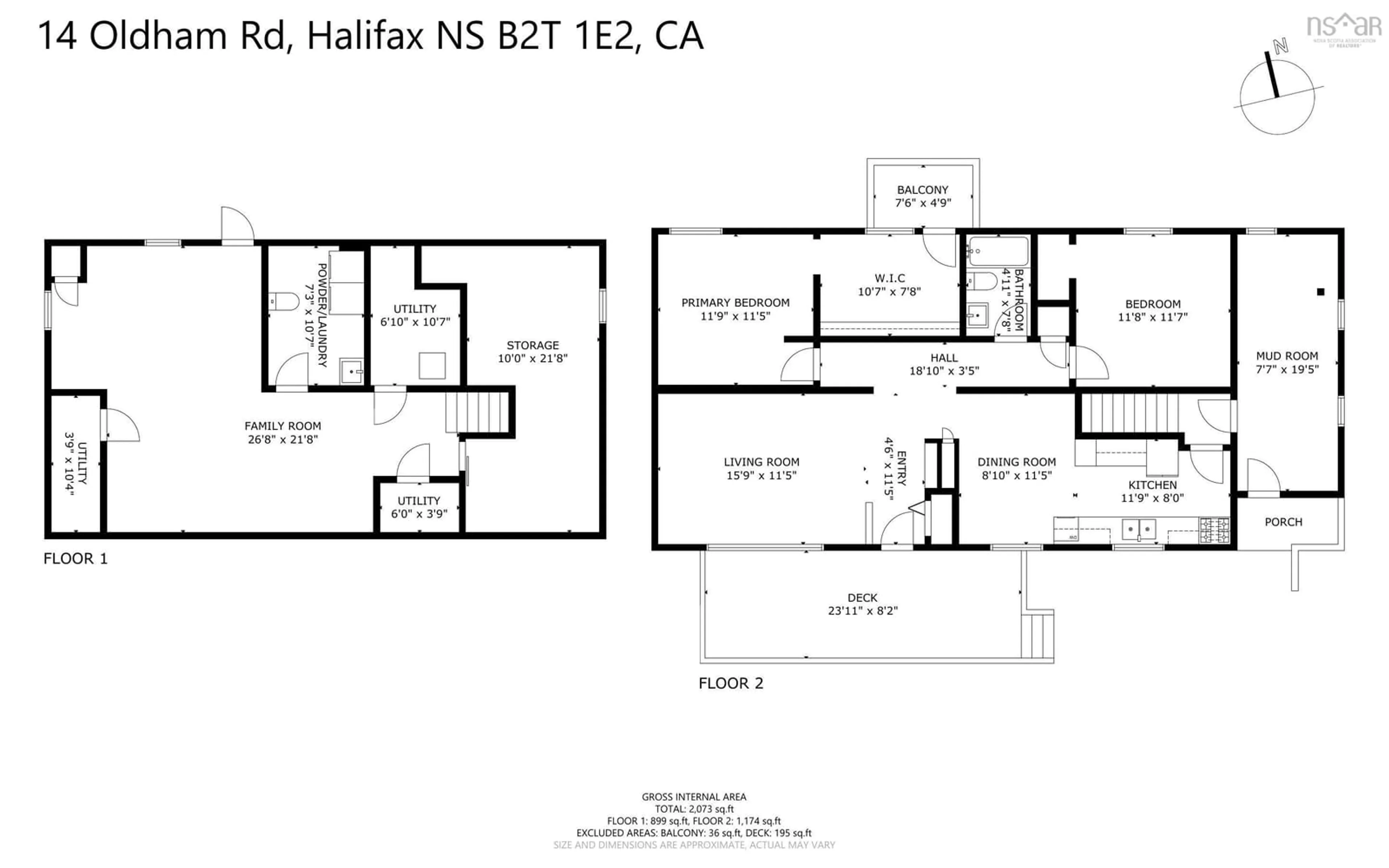 Floor plan for 14 Oldham Rd, Enfield Nova Scotia B2T 1E2