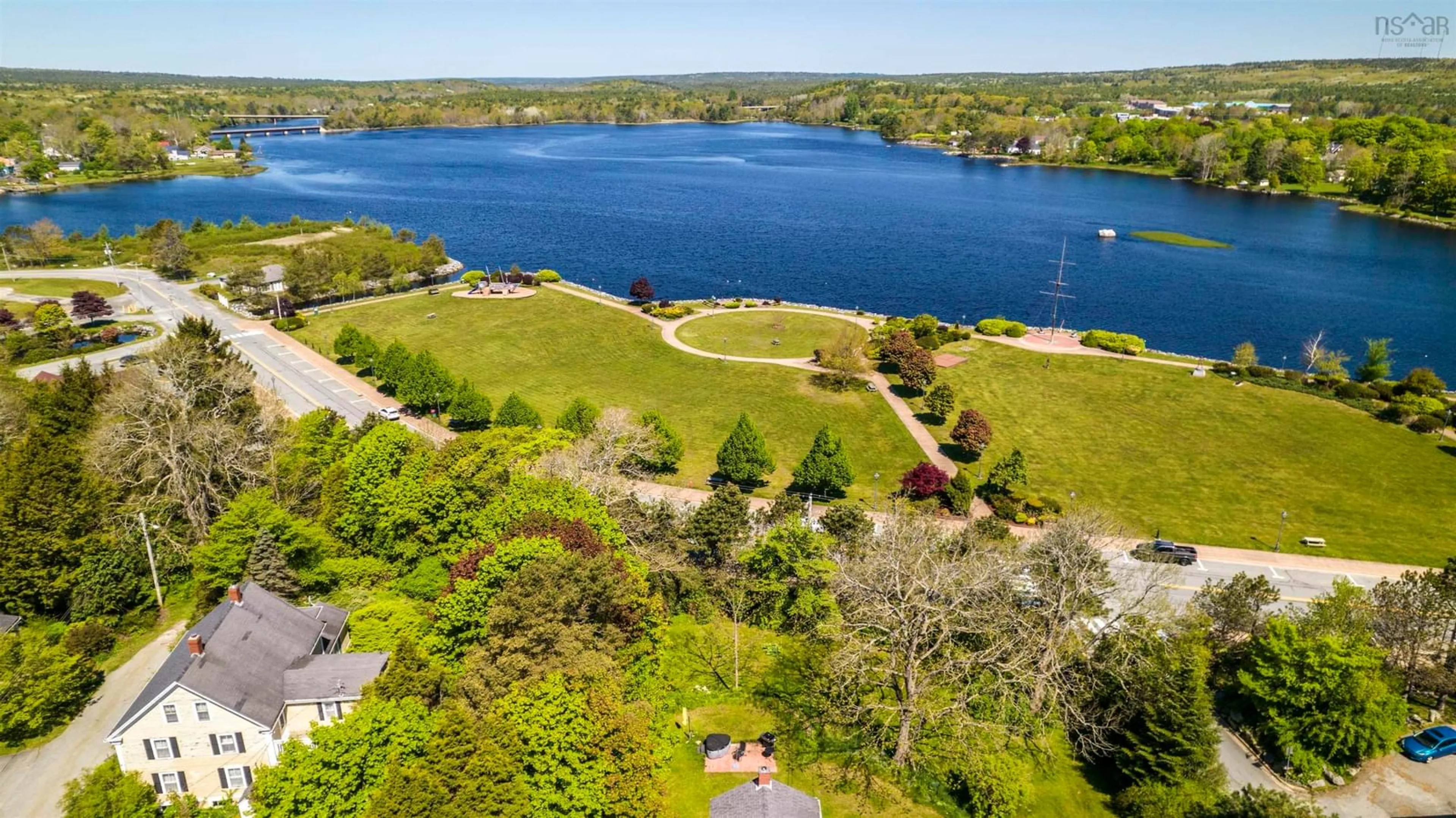 A pic from outside/outdoor area/front of a property/back of a property/a pic from drone, water/lake/river/ocean view for 4336 Sandy Point Rd, Jordan Bay Nova Scotia B0T 1W0
