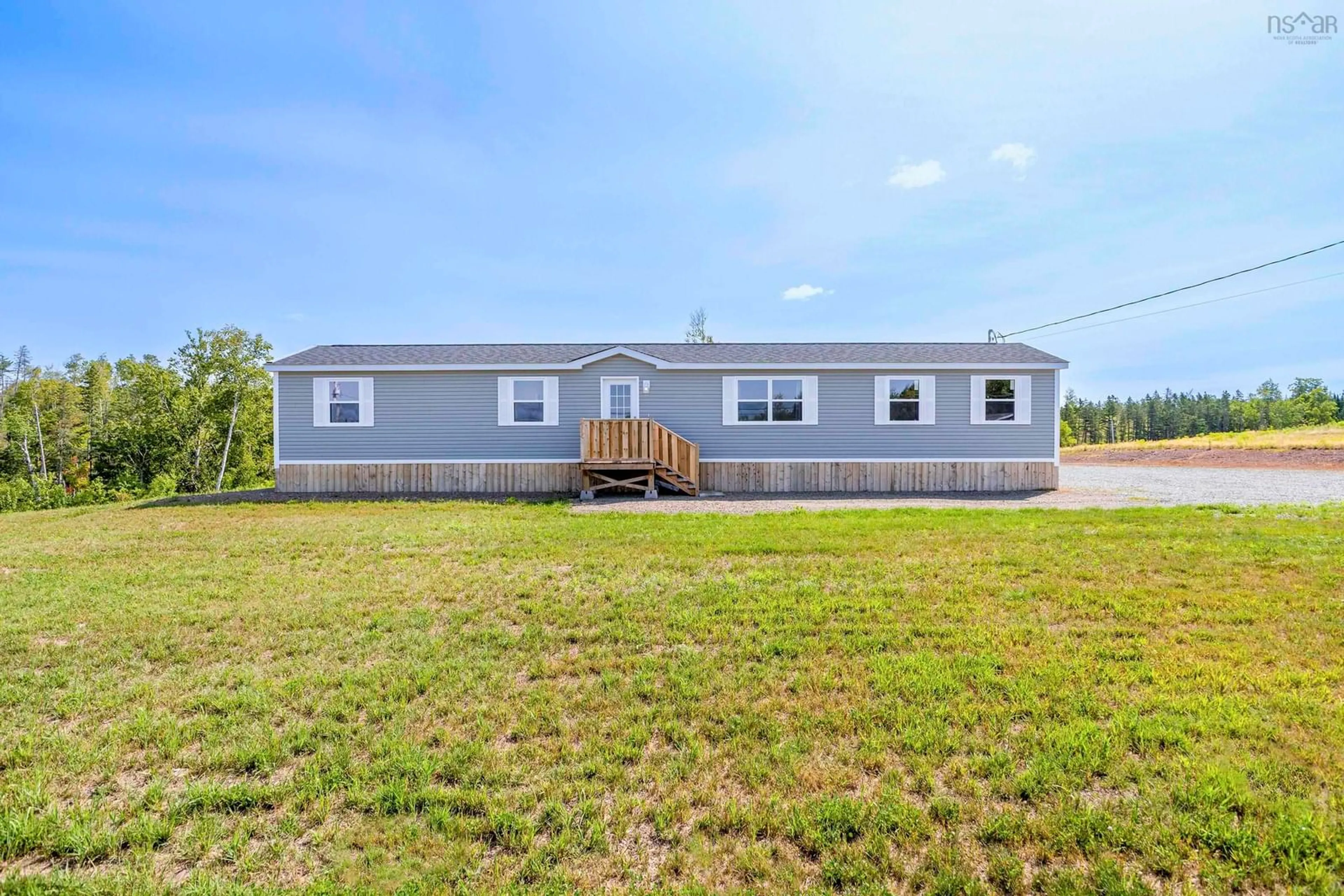 Home with vinyl exterior material, water/lake/river/ocean view for 3740 Number 7 Hwy, Ashdale Nova Scotia B2G 2L3