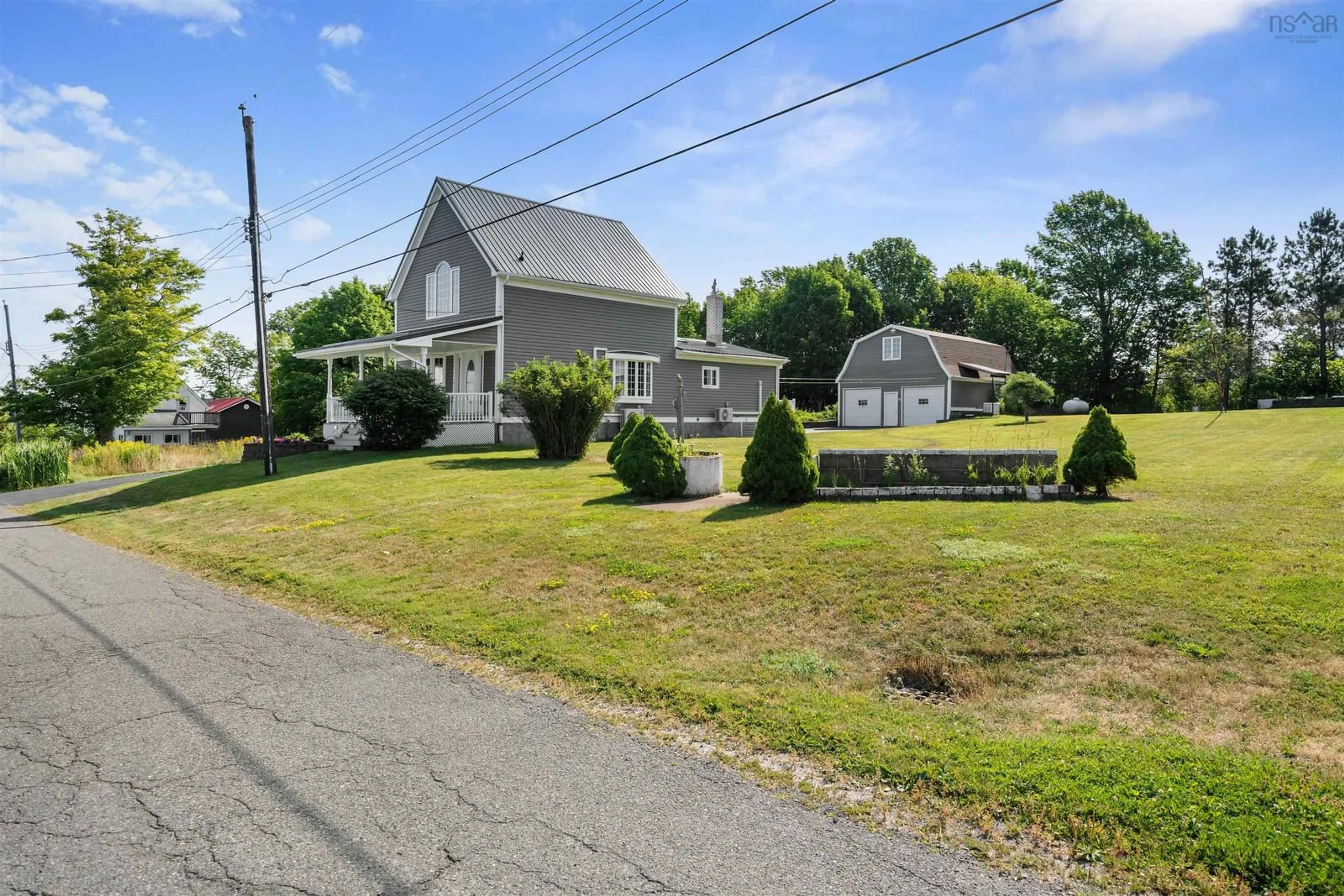 A pic from outside/outdoor area/front of a property/back of a property/a pic from drone, street for 2109 Maple St, Westville Nova Scotia B0K 2A0