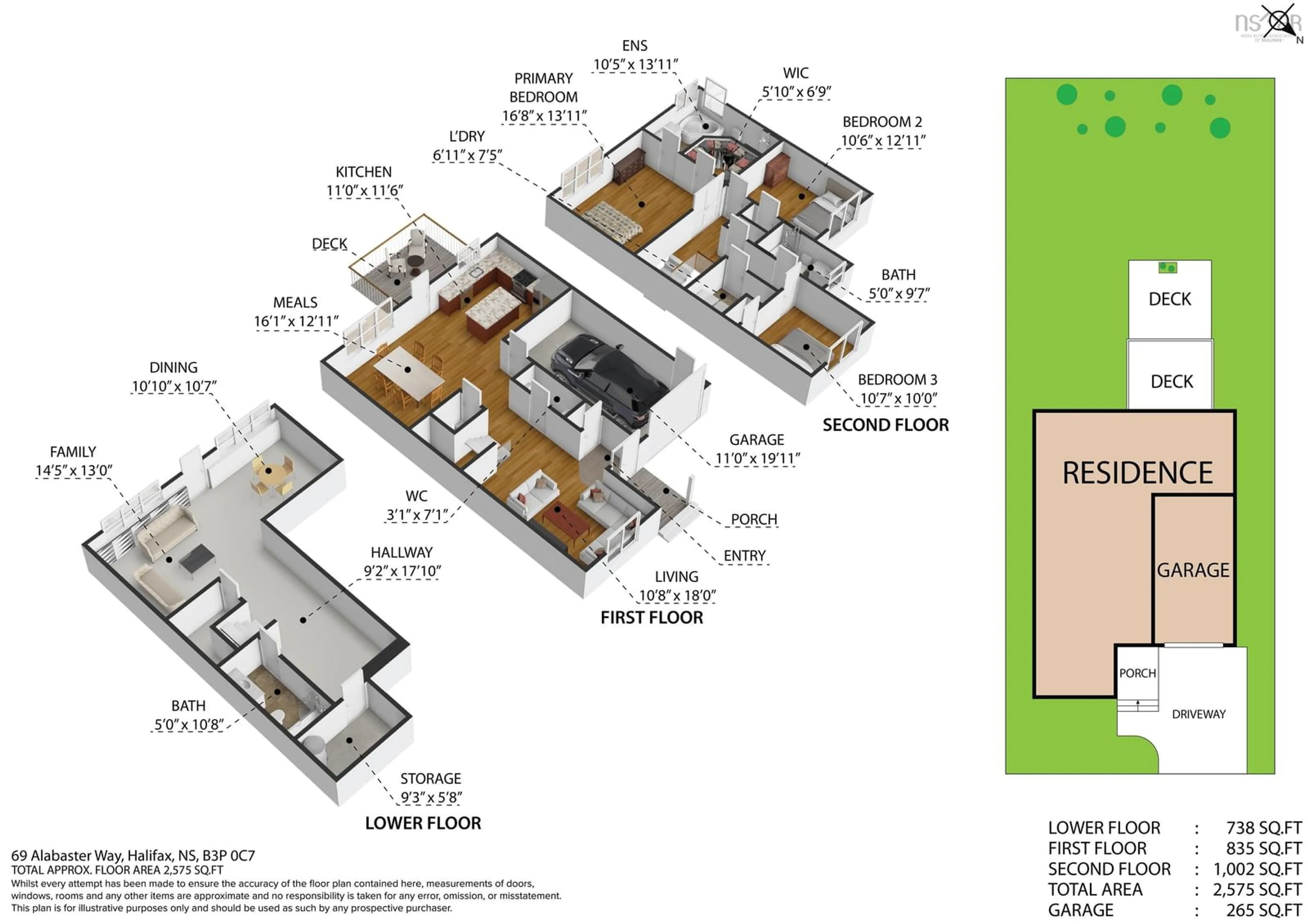 Floor plan for 69 Alabaster Way, Halifax Nova Scotia B3P 0E7