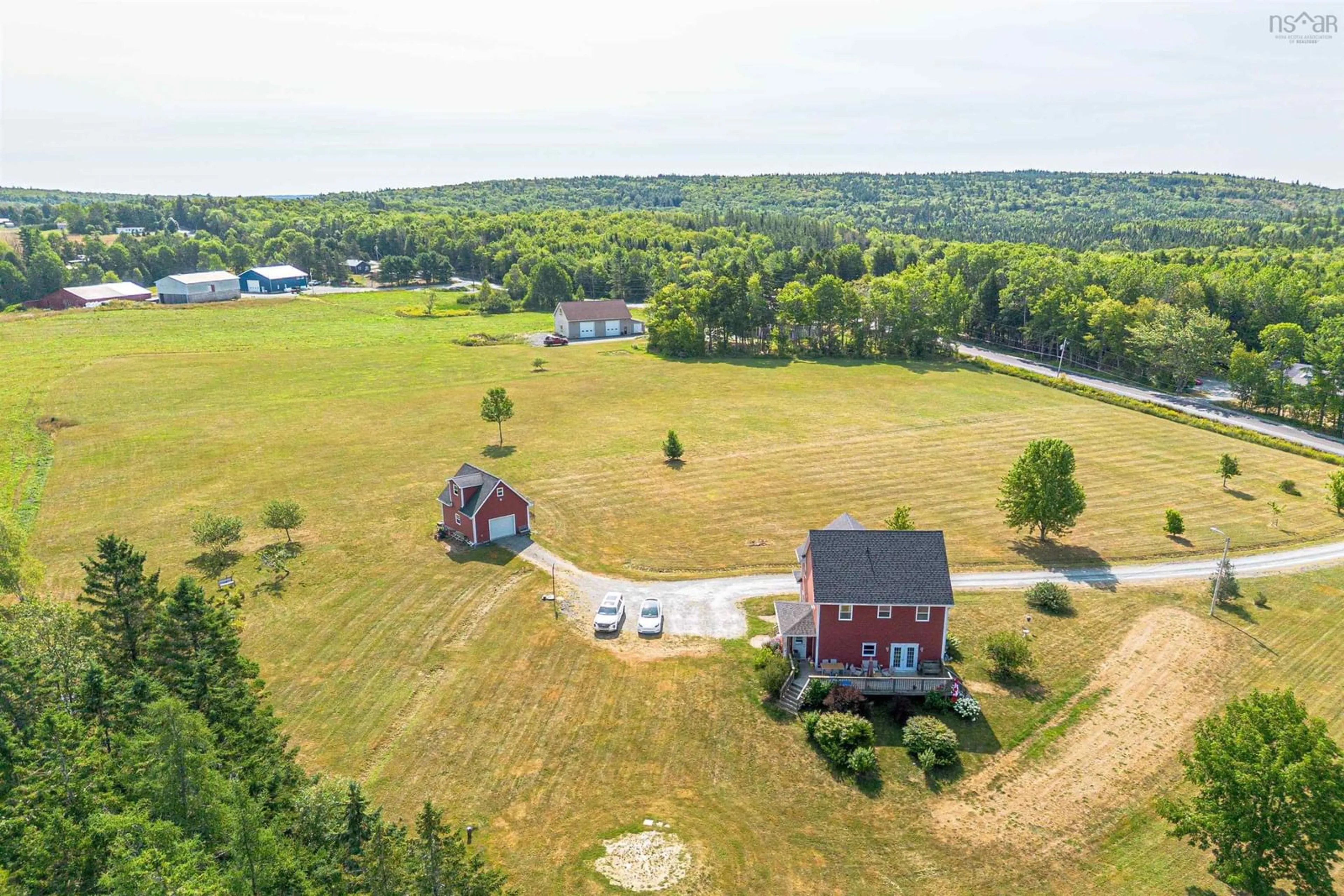 A pic from outside/outdoor area/front of a property/back of a property/a pic from drone, water/lake/river/ocean view for 754 Greenhill Rd, Greenhill Nova Scotia B0N 2A0