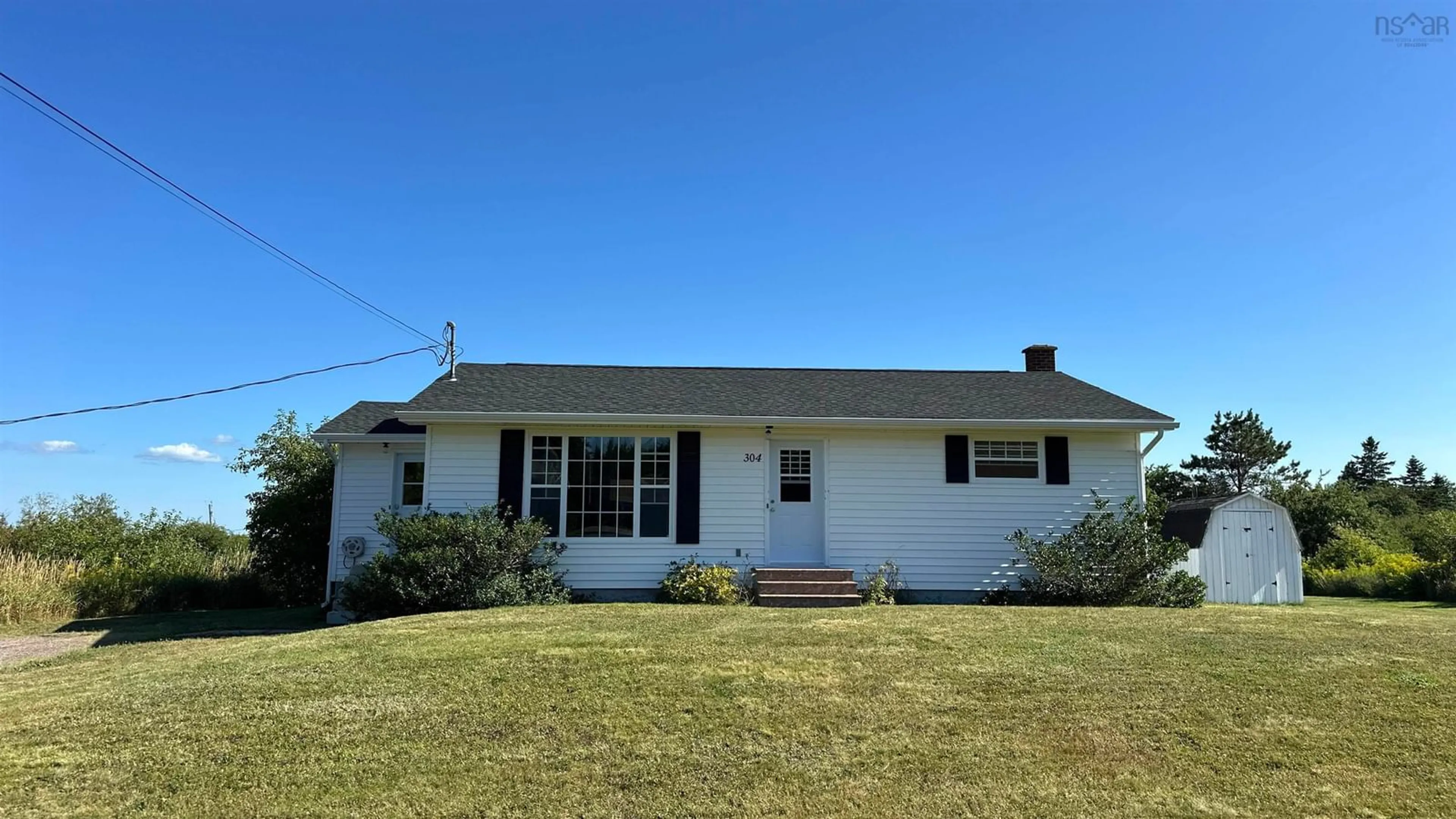 Home with vinyl exterior material, street for 304 Harmony Ridge Rd, Harmony Nova Scotia B6L 3P1