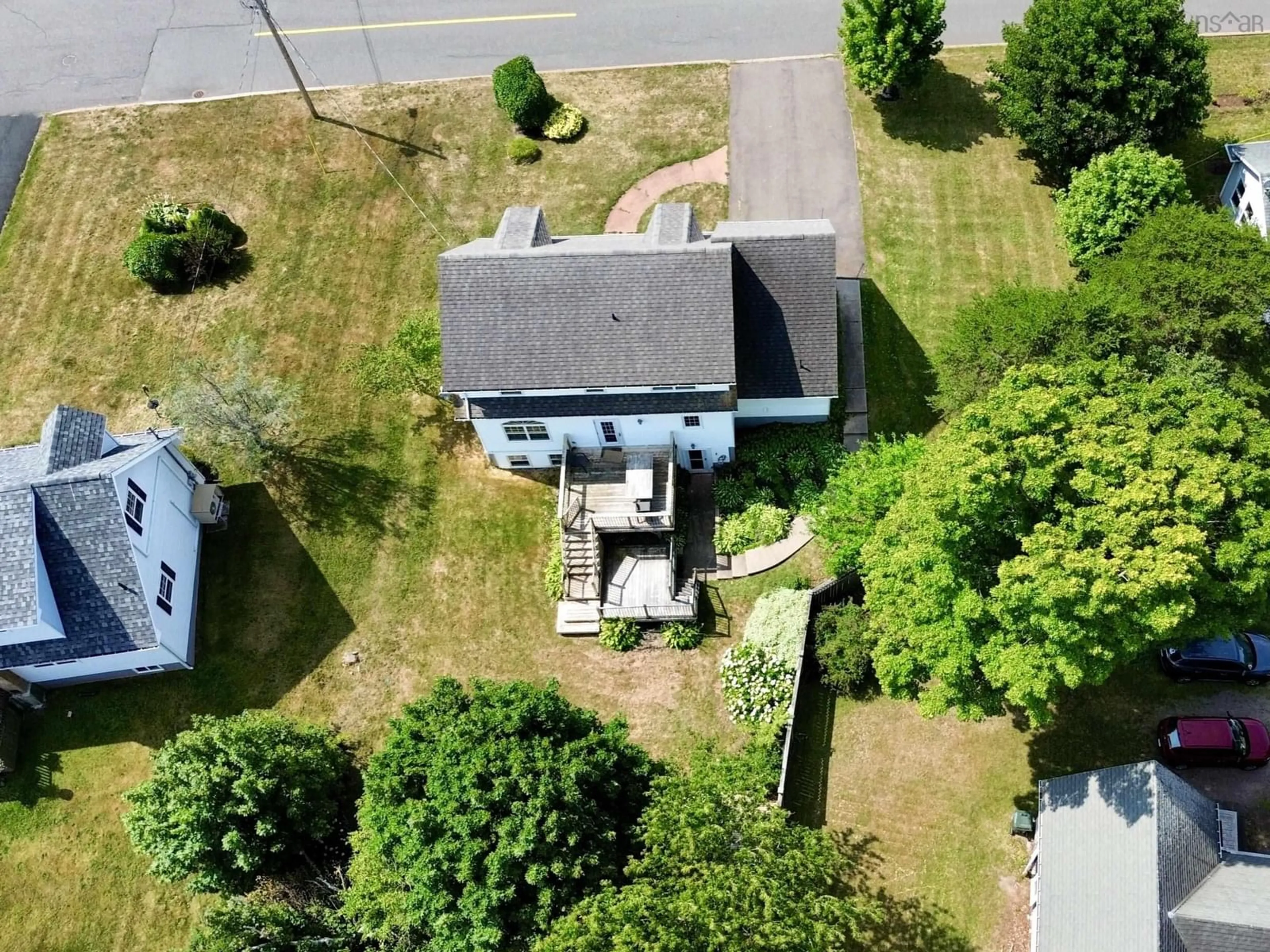 A pic from outside/outdoor area/front of a property/back of a property/a pic from drone, street for 2 Abbey Rd, Amherst Nova Scotia B4H 4T2