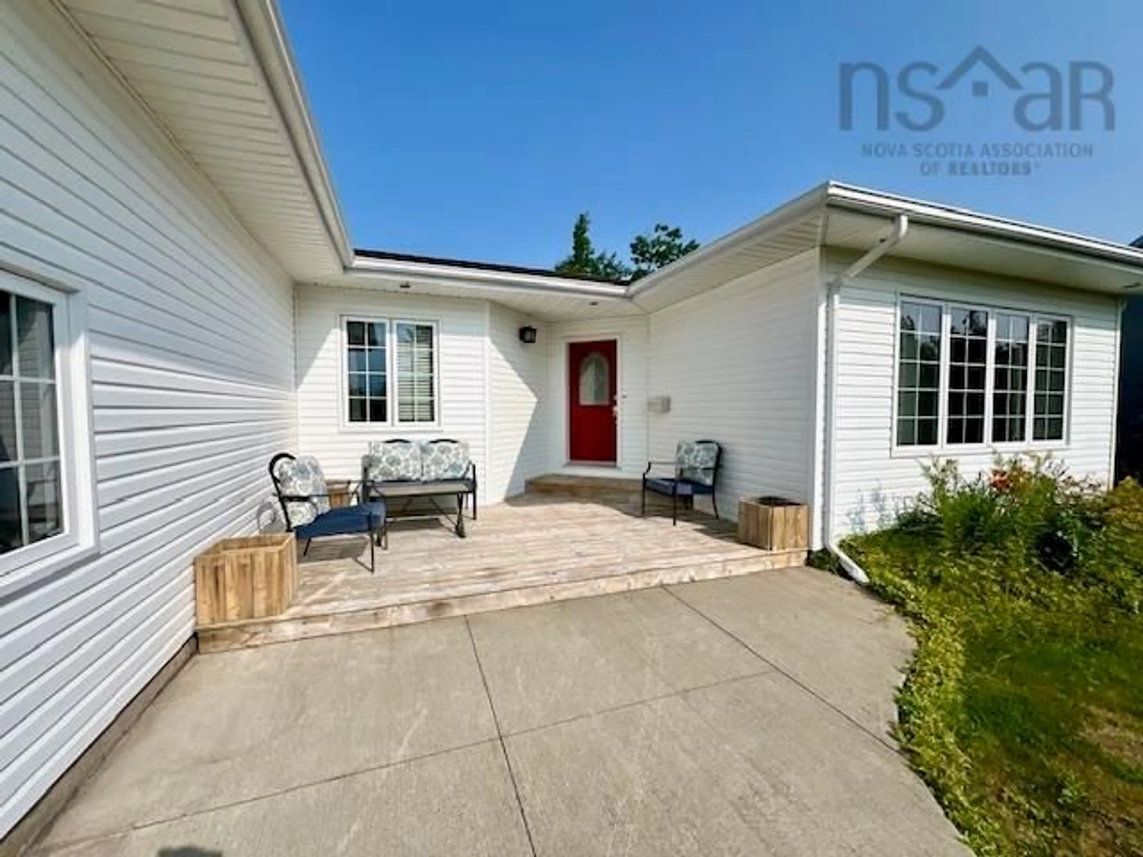 Home with vinyl exterior material, street for 52 Amberwood Cres, Westmount Nova Scotia B1P 2J8