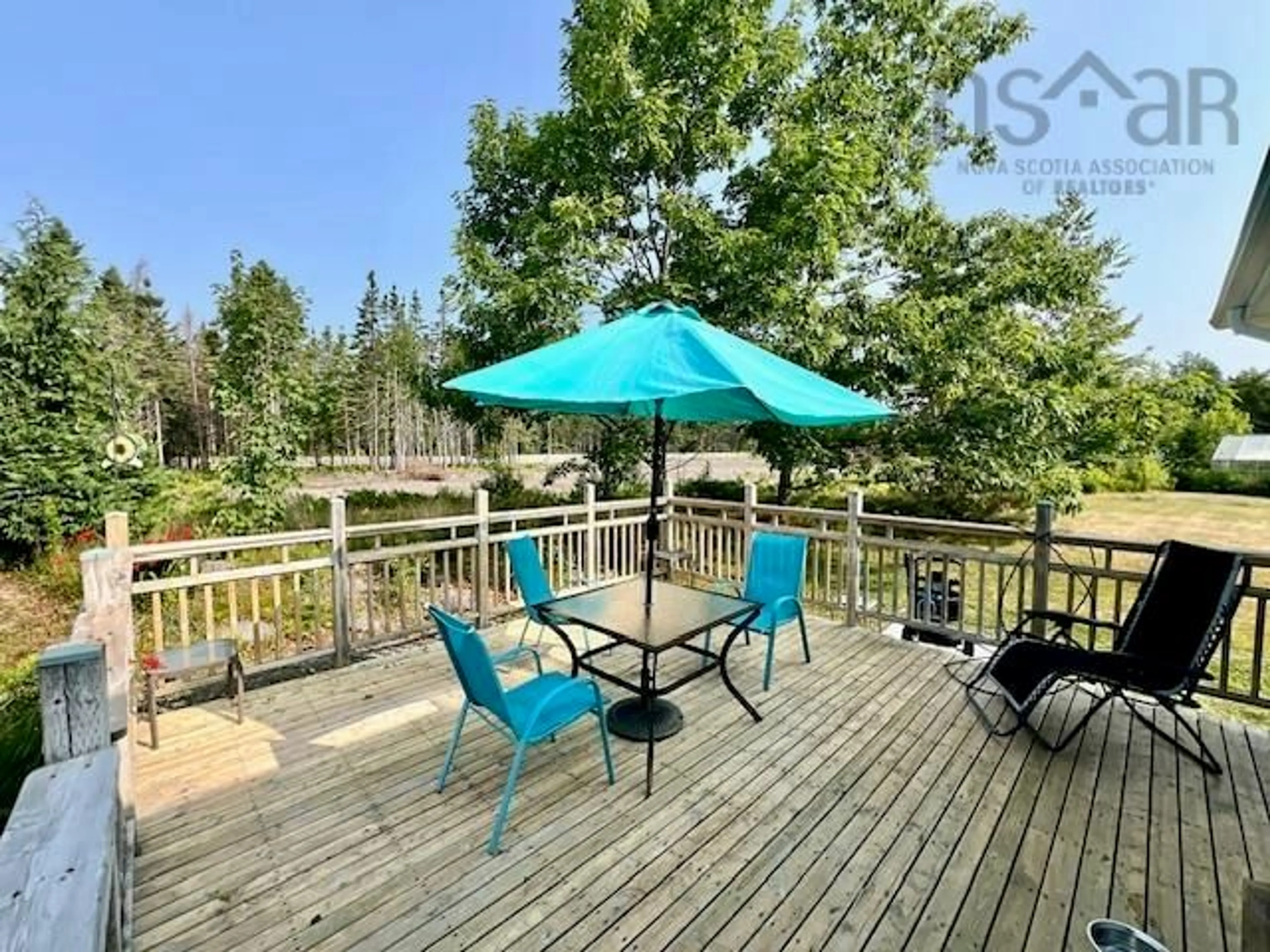 Patio, water/lake/river/ocean view for 52 Amberwood Cres, Westmount Nova Scotia B1P 2J8