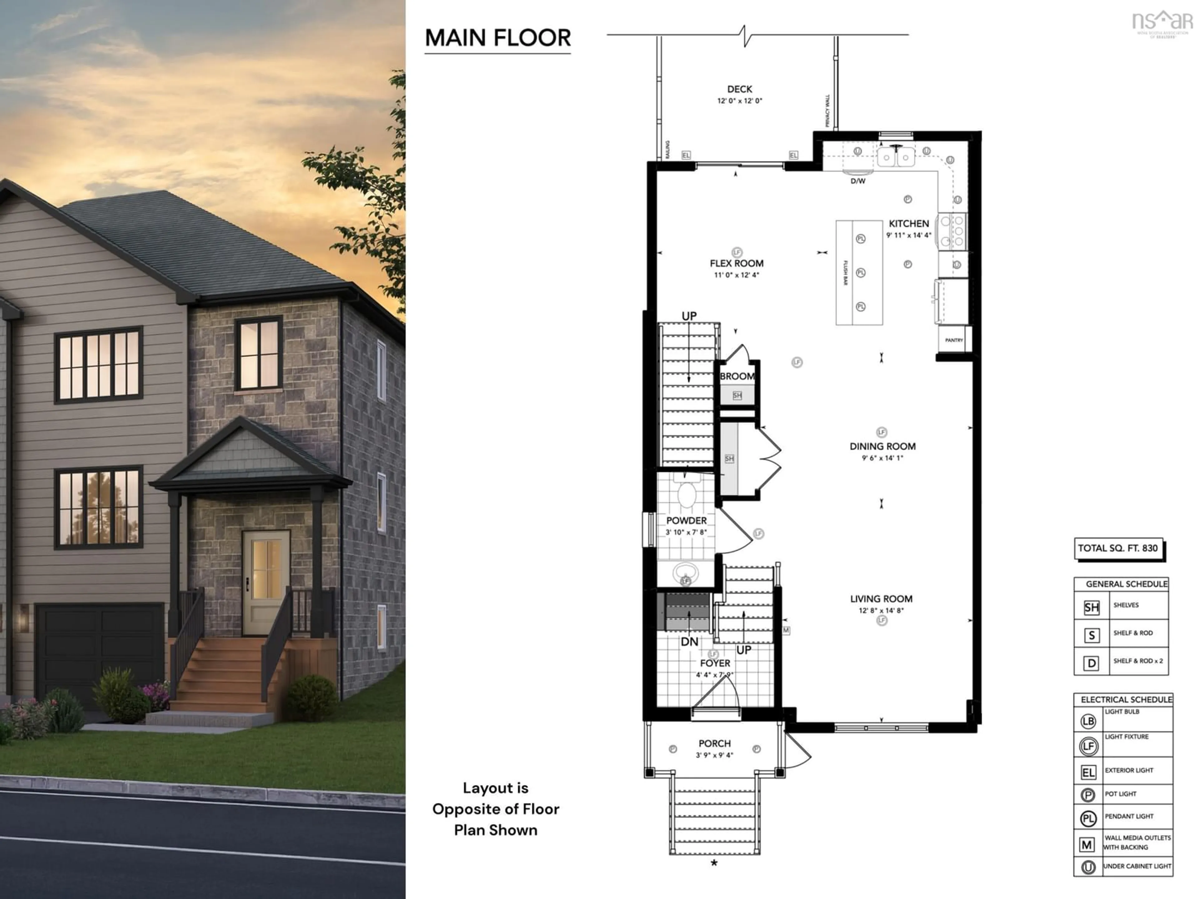 Floor plan for 51 Lew Cres #L039B, Lantz Nova Scotia B2S 2A5
