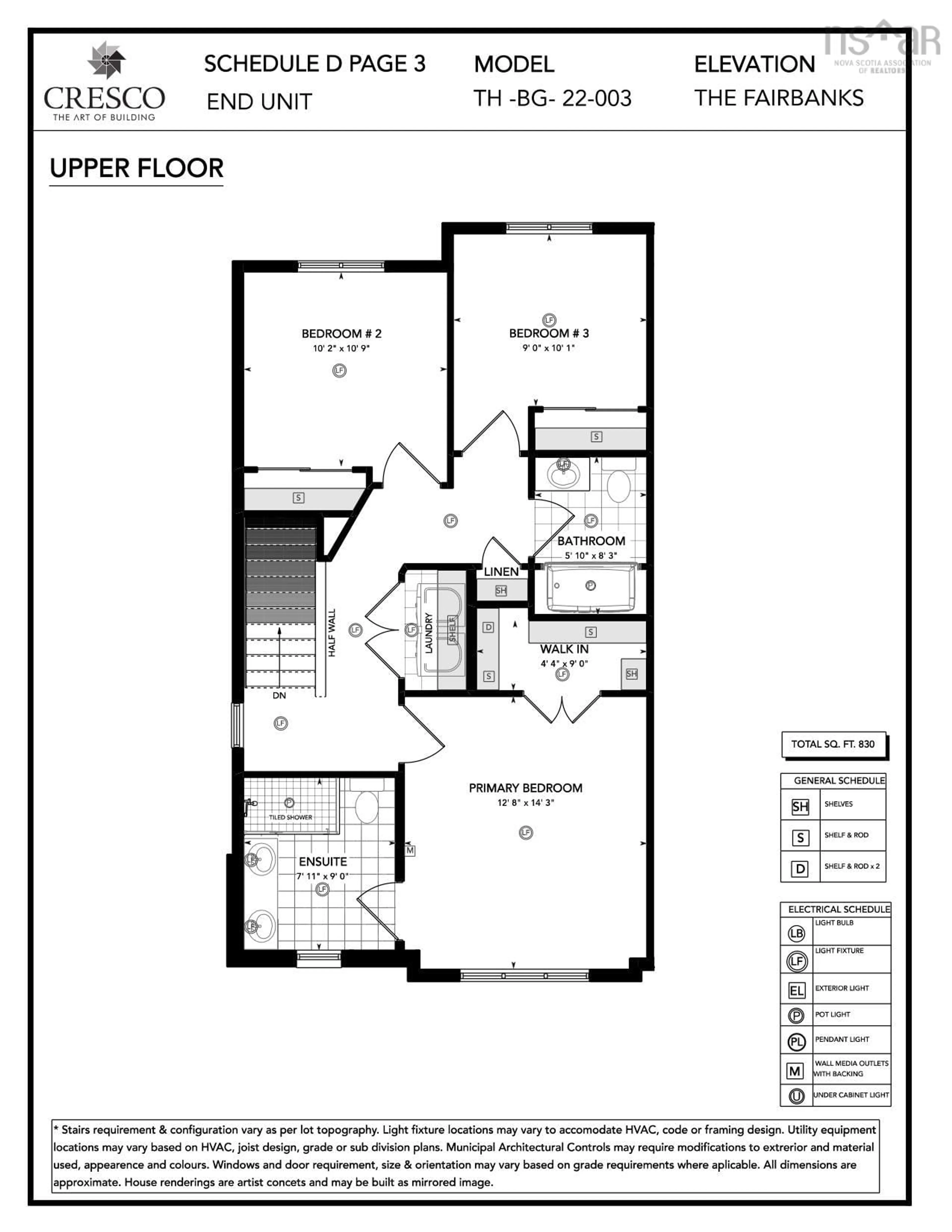 Floor plan for 153 Terrastone Ridge, Dartmouth Nova Scotia B2X 2E8