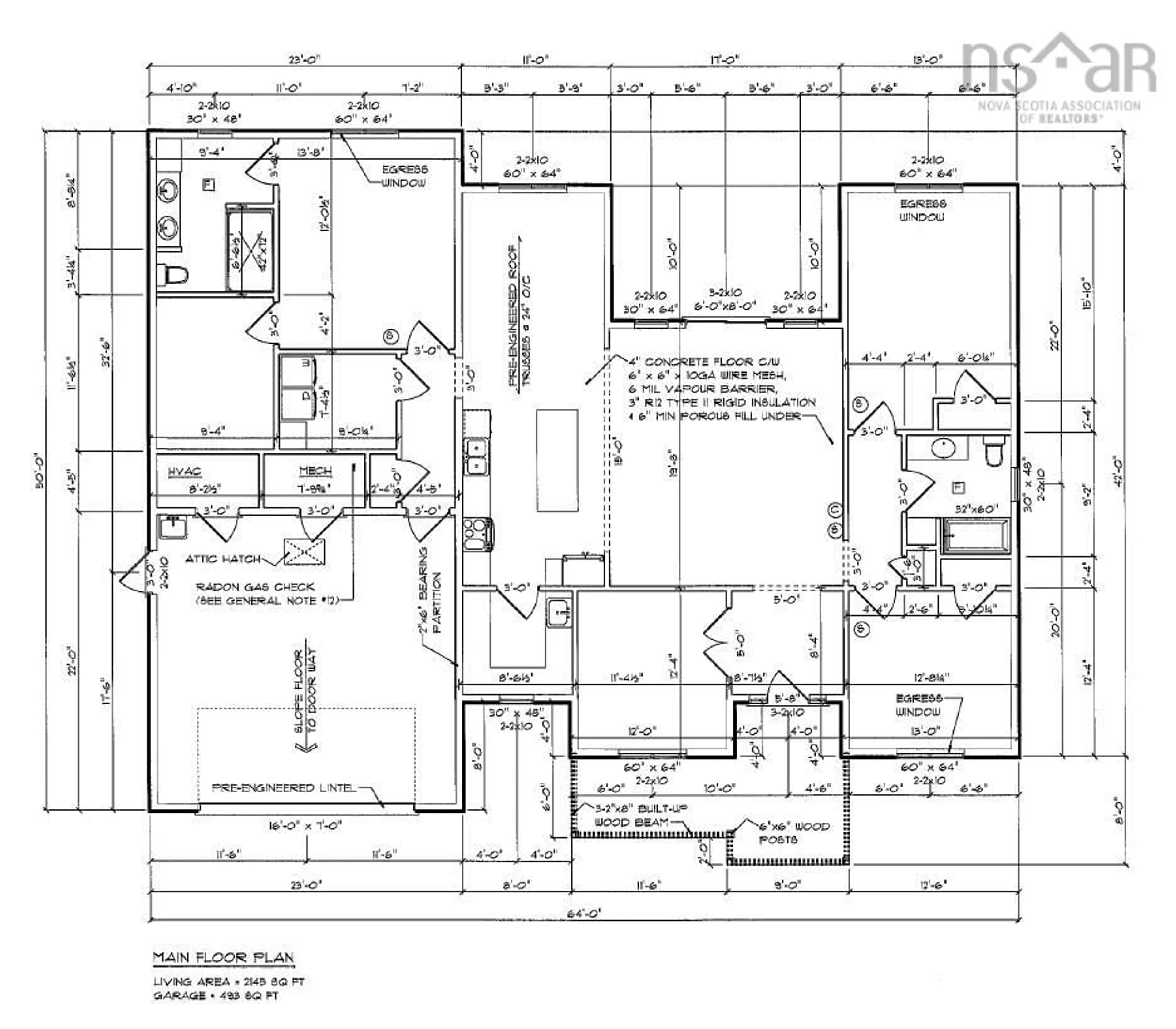 Floor plan for 206 Rivercrest Lane, Greenwood Nova Scotia B0P 1R0