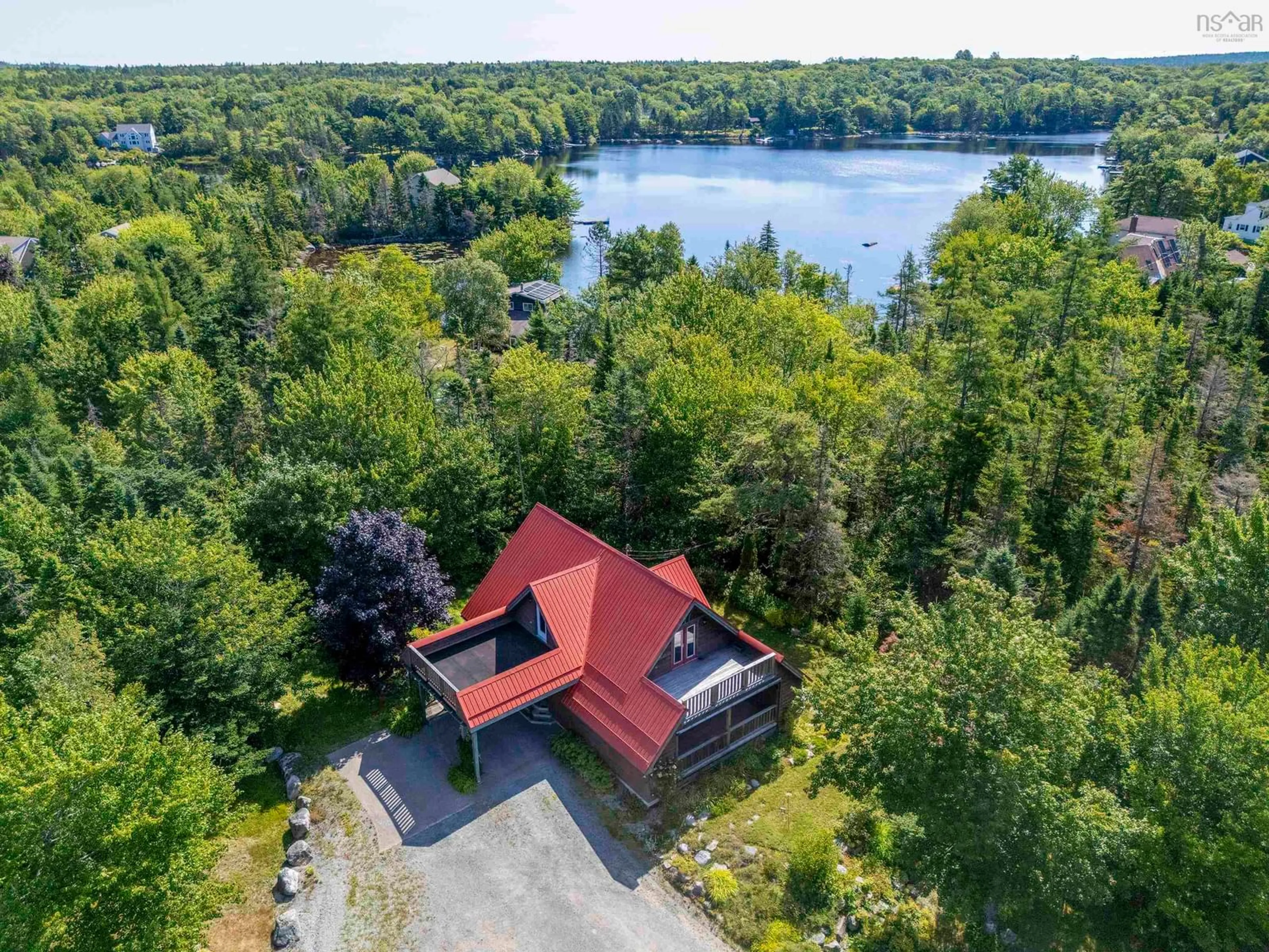 A pic from outside/outdoor area/front of a property/back of a property/a pic from drone, water/lake/river/ocean view for 3641 St. Margarets Bay Rd, Hubley Nova Scotia B3Z 1B7