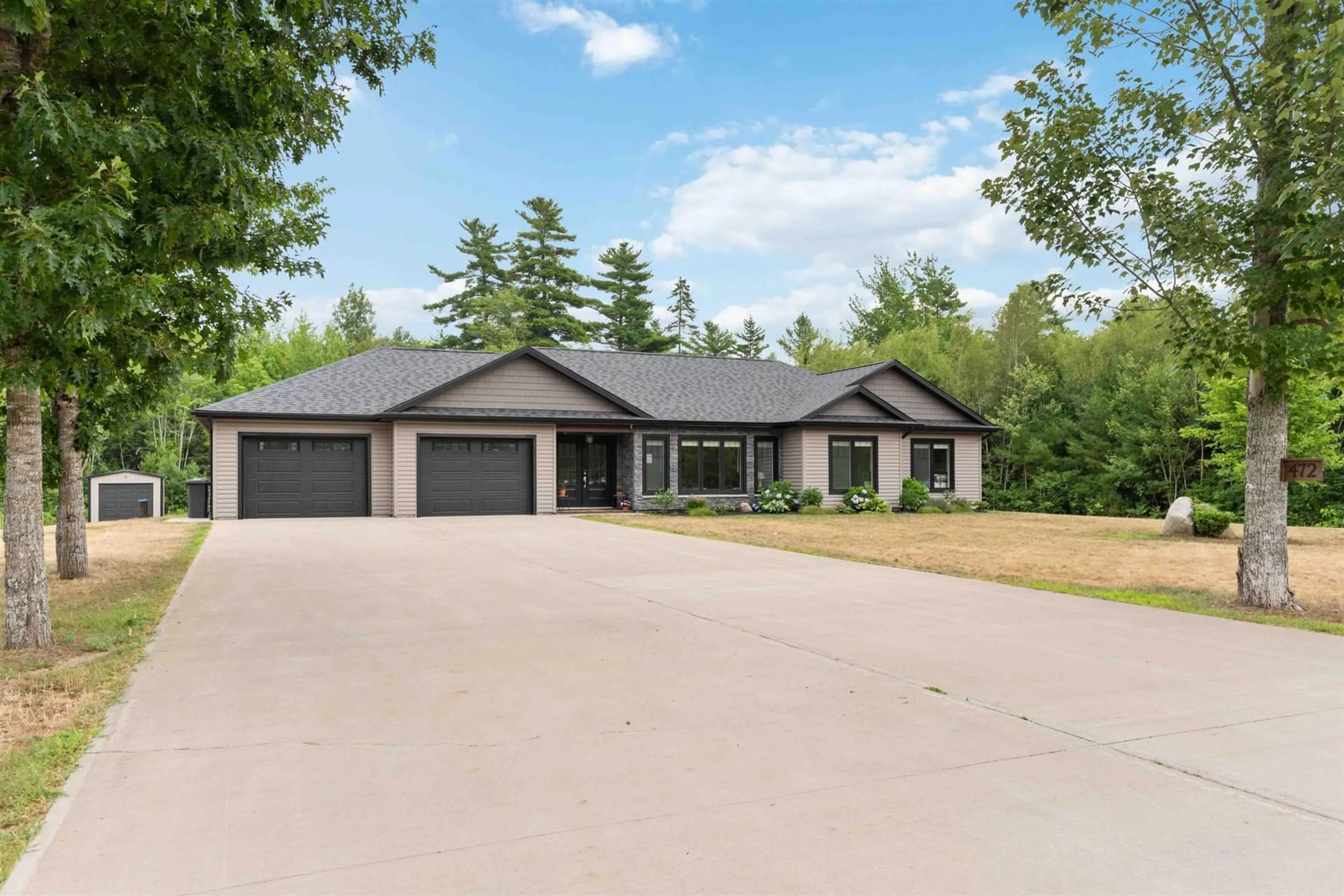 A pic from outside/outdoor area/front of a property/back of a property/a pic from drone, street for 472 Alexander Mackenzie Rd, South Farmington Nova Scotia B0P 1W0