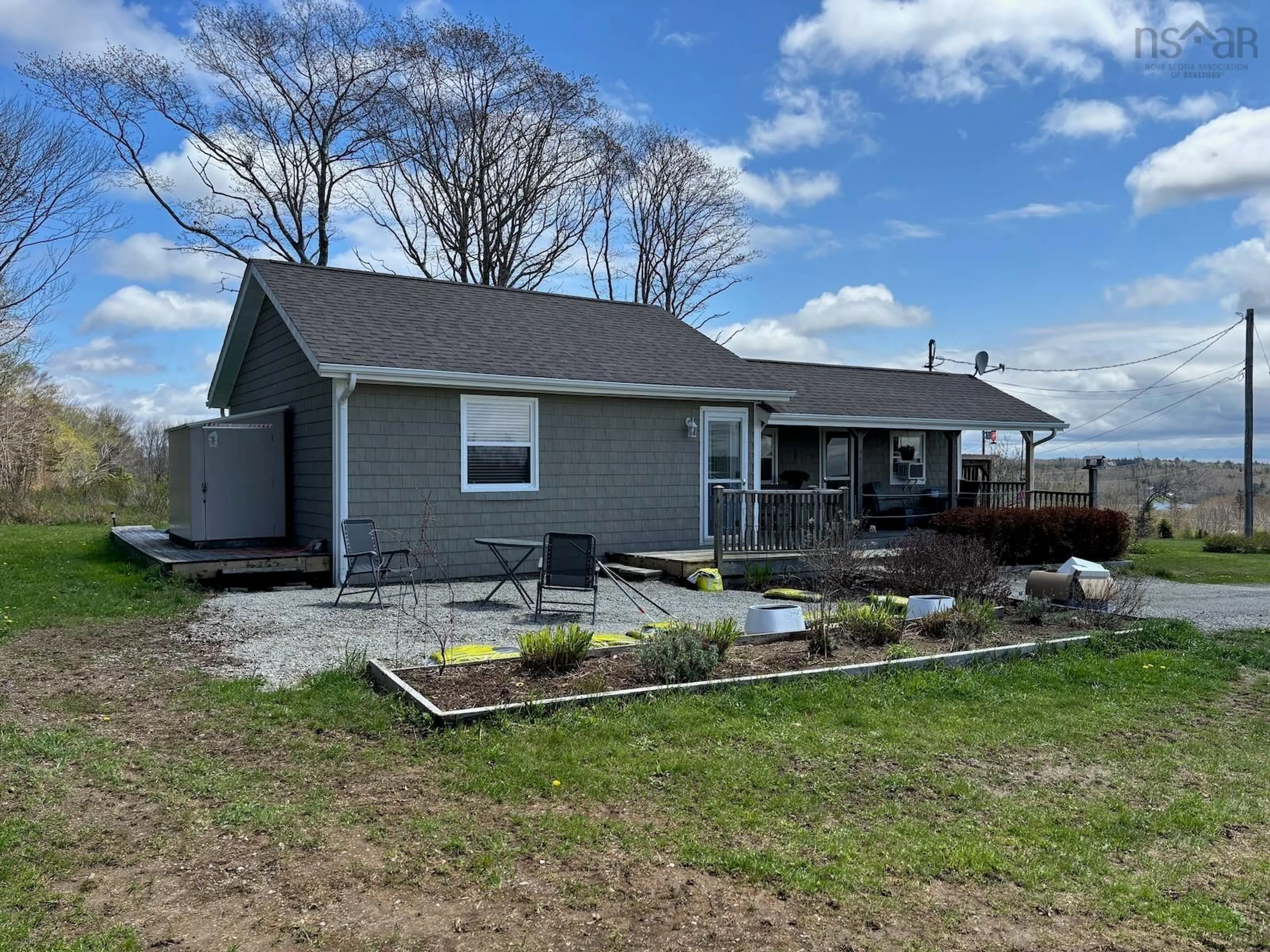 A pic from outside/outdoor area/front of a property/back of a property/a pic from drone, water/lake/river/ocean view for 4173 Highway 340 #340, Carleton Nova Scotia B5A 5P9