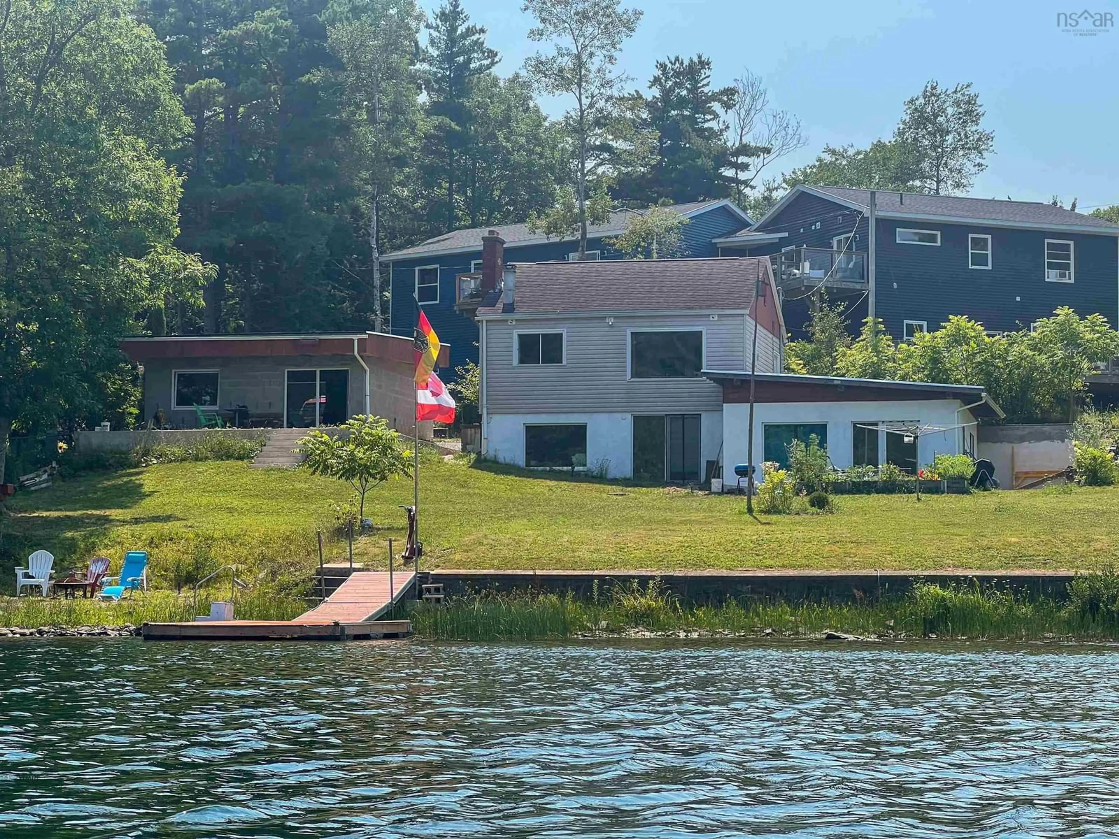 A pic from outside/outdoor area/front of a property/back of a property/a pic from drone, water/lake/river/ocean view for 62 Judy Anne Crt, Lower Sackville Nova Scotia B4C 3X7