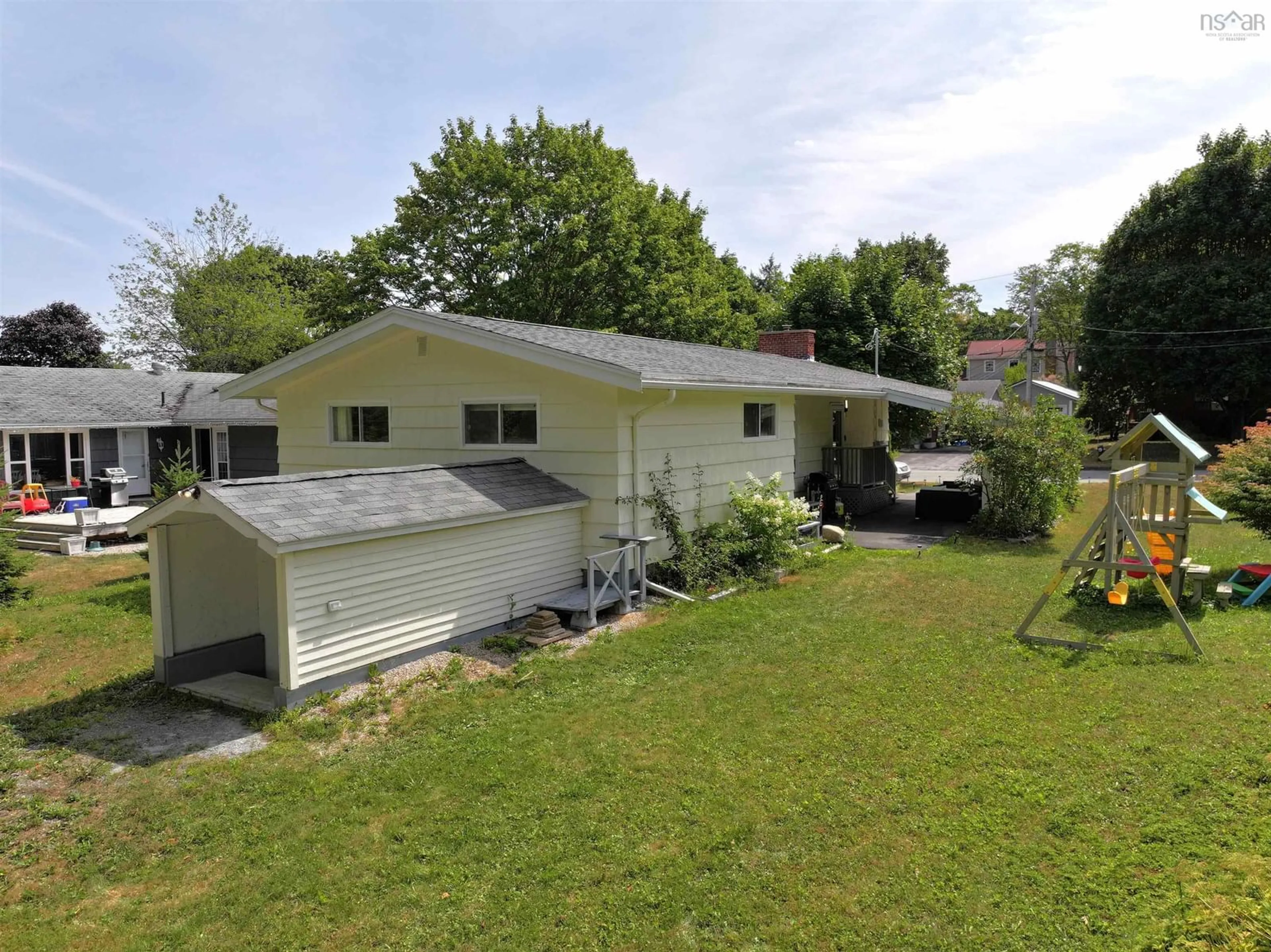 A pic from outside/outdoor area/front of a property/back of a property/a pic from drone, street for 32 Murray Dr, Bridgewater Nova Scotia B4V 2M7