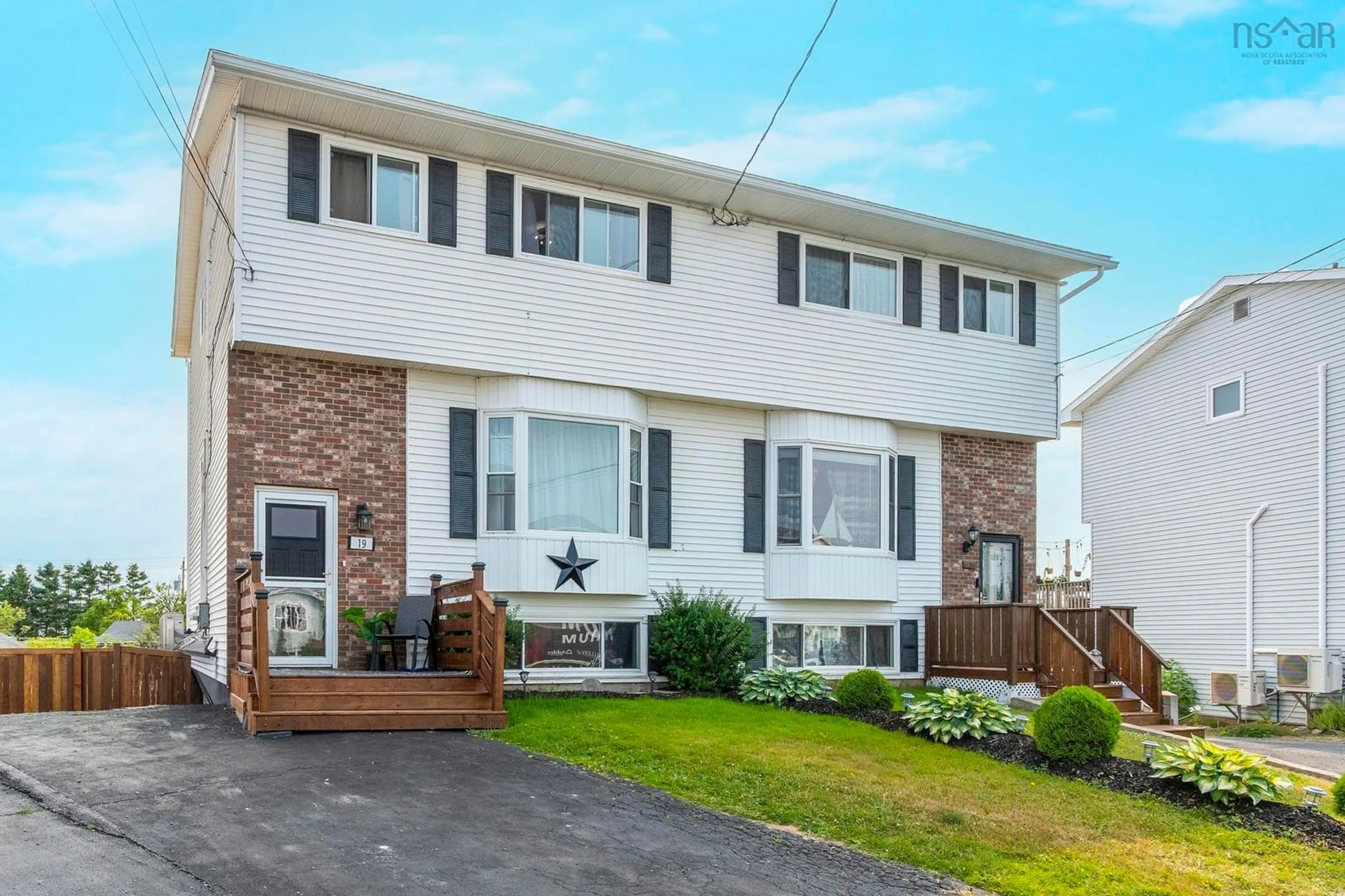 Home with vinyl exterior material, street for 19 Adele Crt, Eastern Passage Nova Scotia B3G 1G9