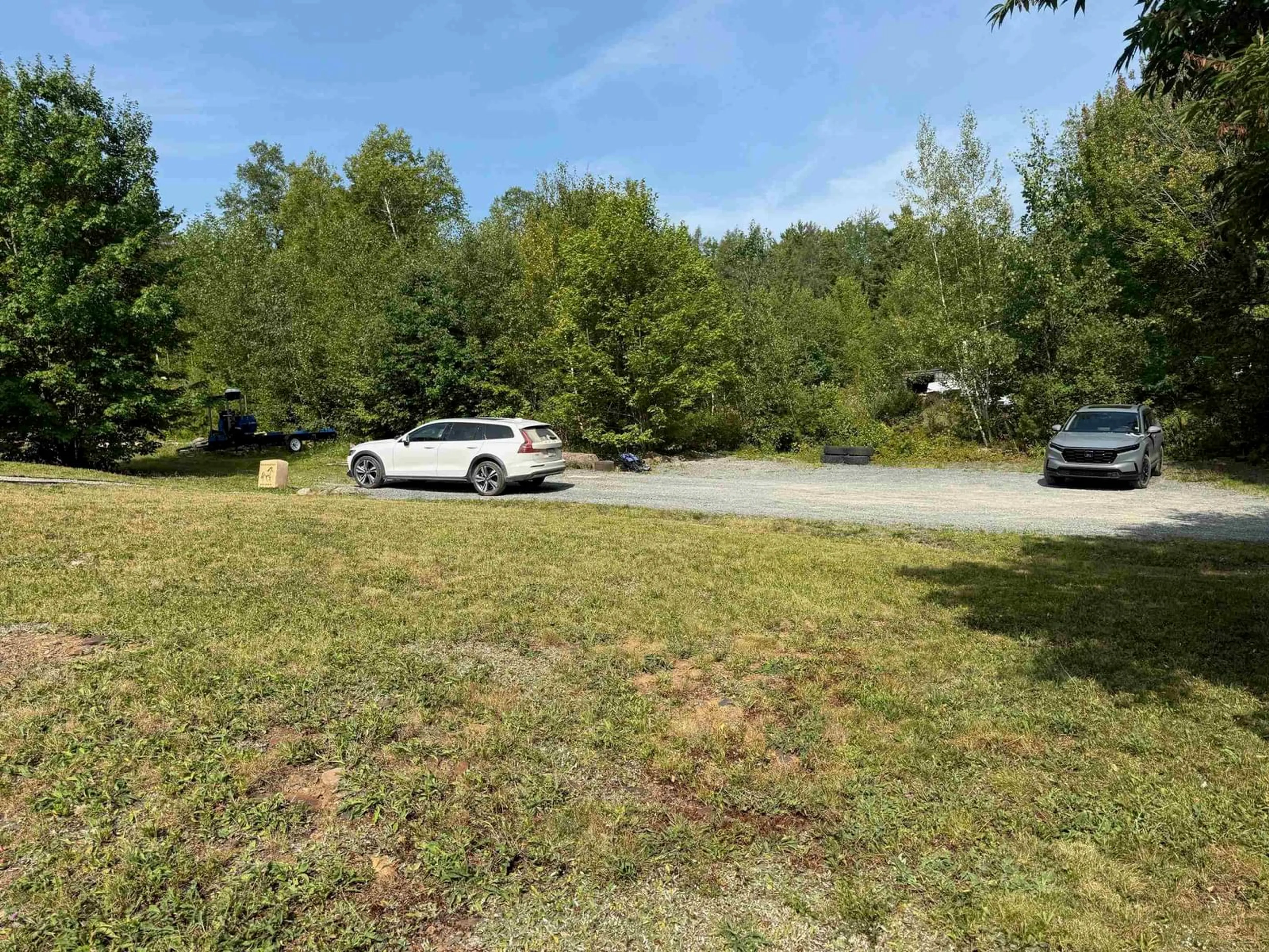 A pic from outside/outdoor area/front of a property/back of a property/a pic from drone, forest/trees view for 489 Sarty Rd, Wentzells Lake Nova Scotia B4V 8V9