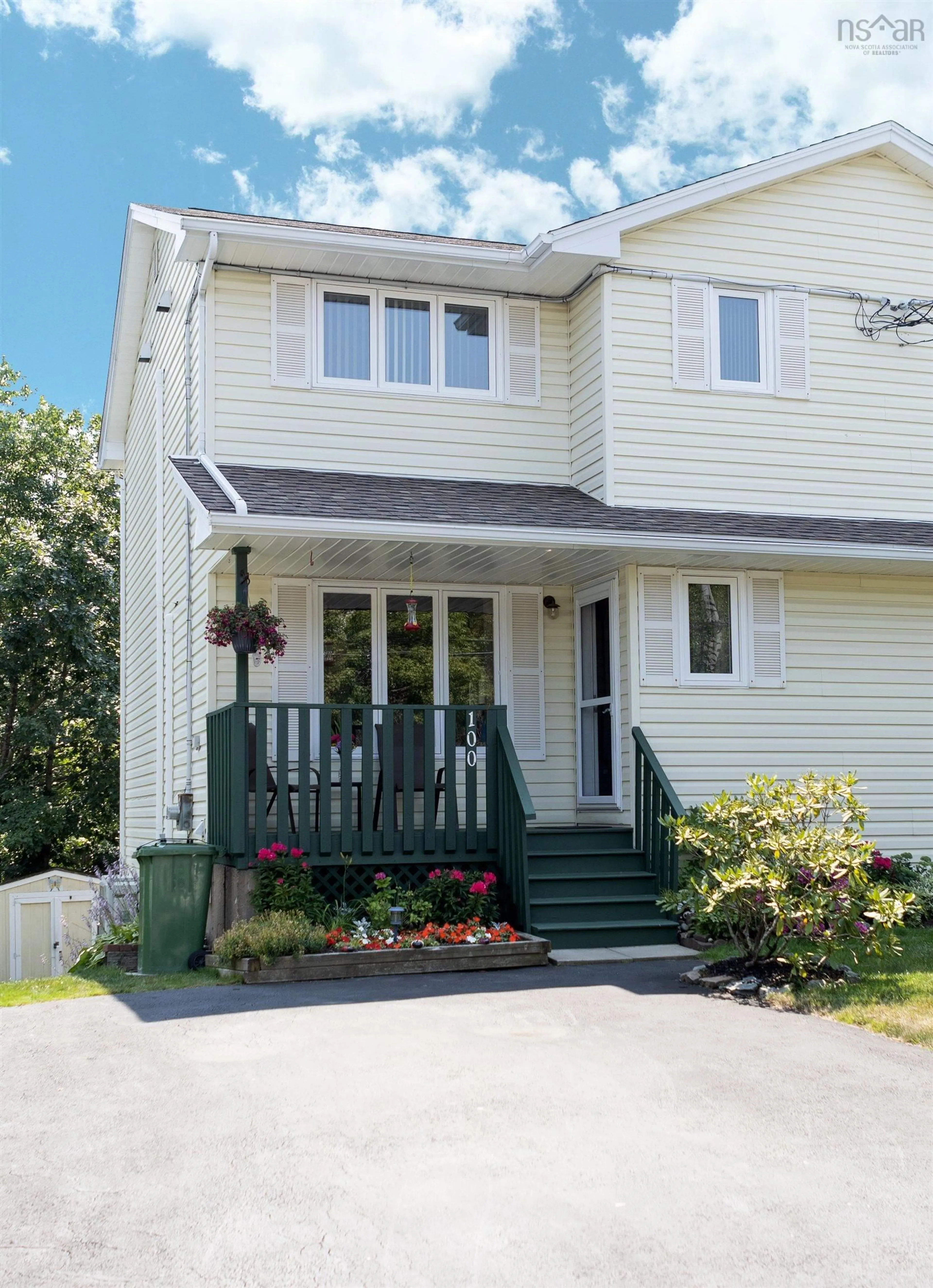 Home with vinyl exterior material, street for 100 Lancaster Dr, Dartmouth Nova Scotia B3A 4X8