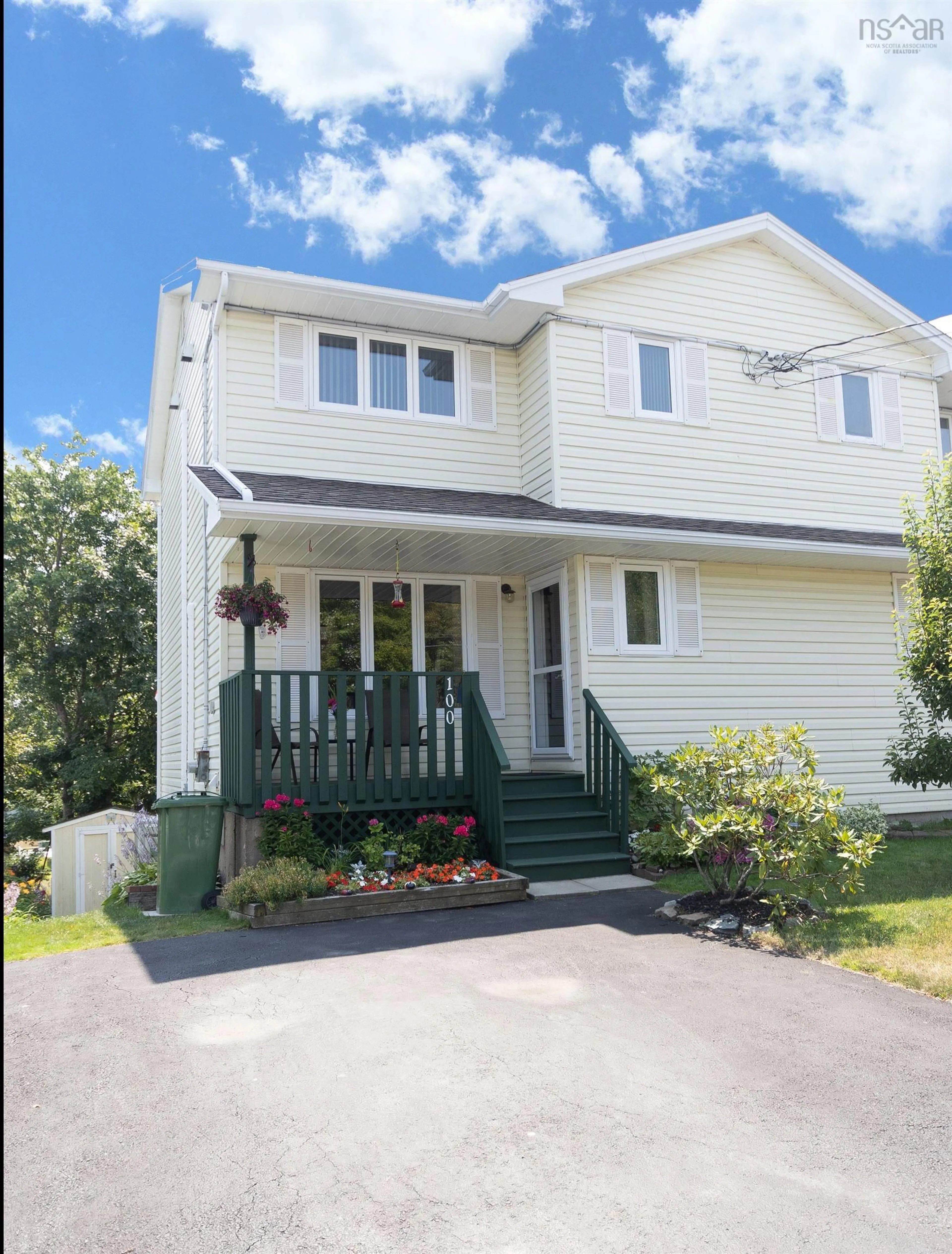 Home with vinyl exterior material, street for 100 Lancaster Dr, Dartmouth Nova Scotia B3A 4X8