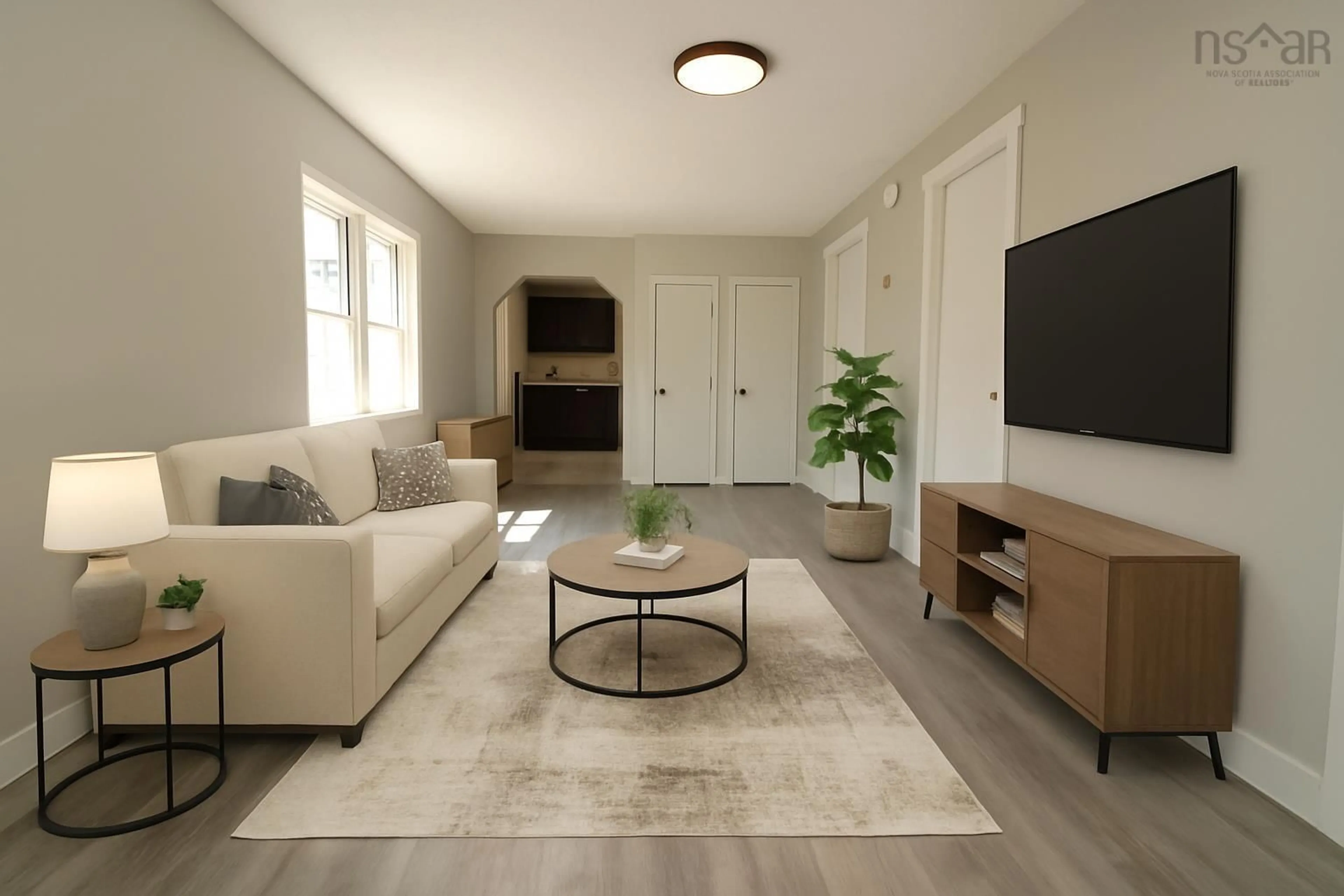 Living room with furniture, unknown for 14 Autumn Dr, Spryfield Nova Scotia B3R 1H1