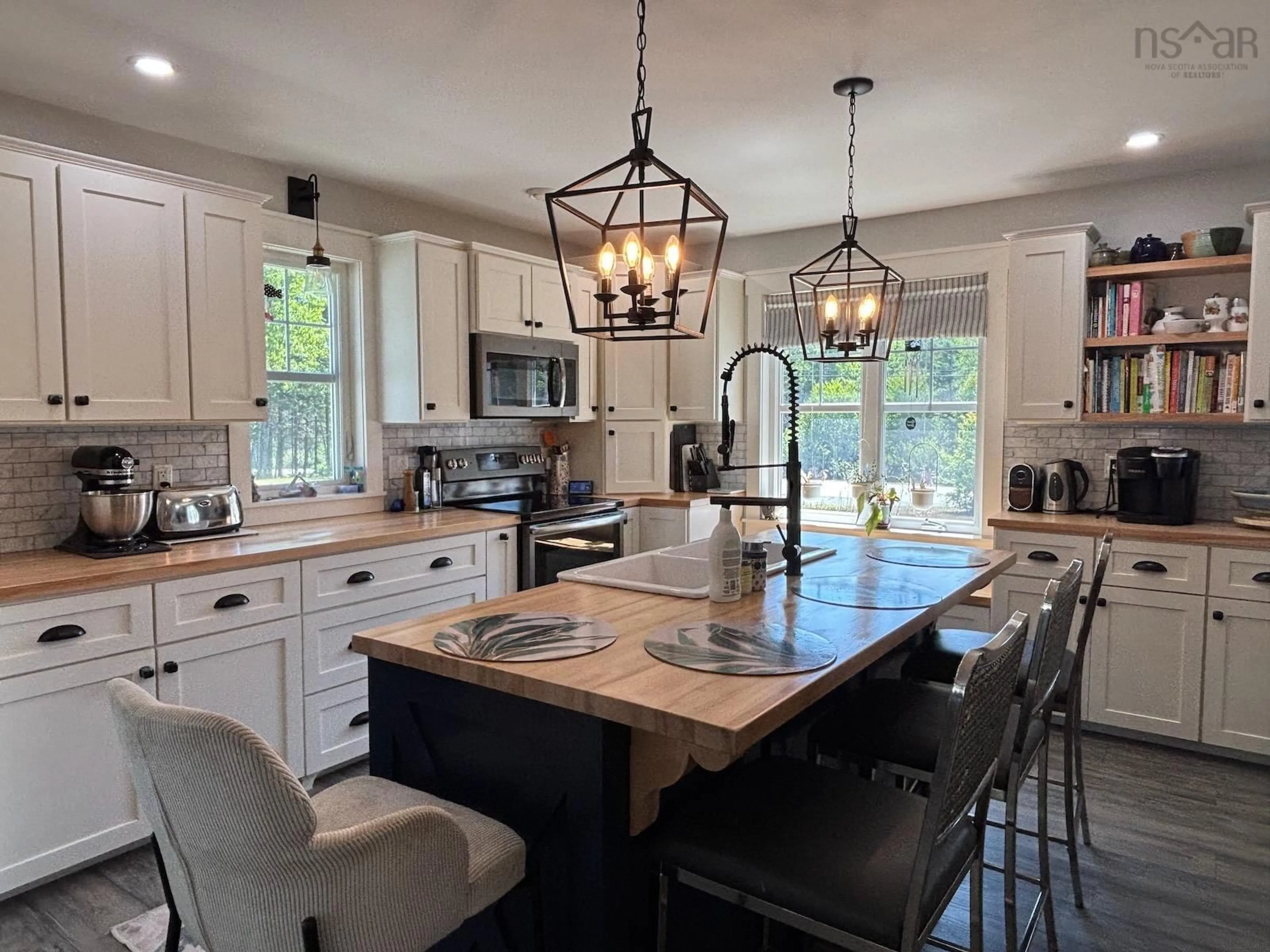 Open concept kitchen, ceramic/tile floor for 3389 340 Hwy, Carleton Nova Scotia B5A 5P8
