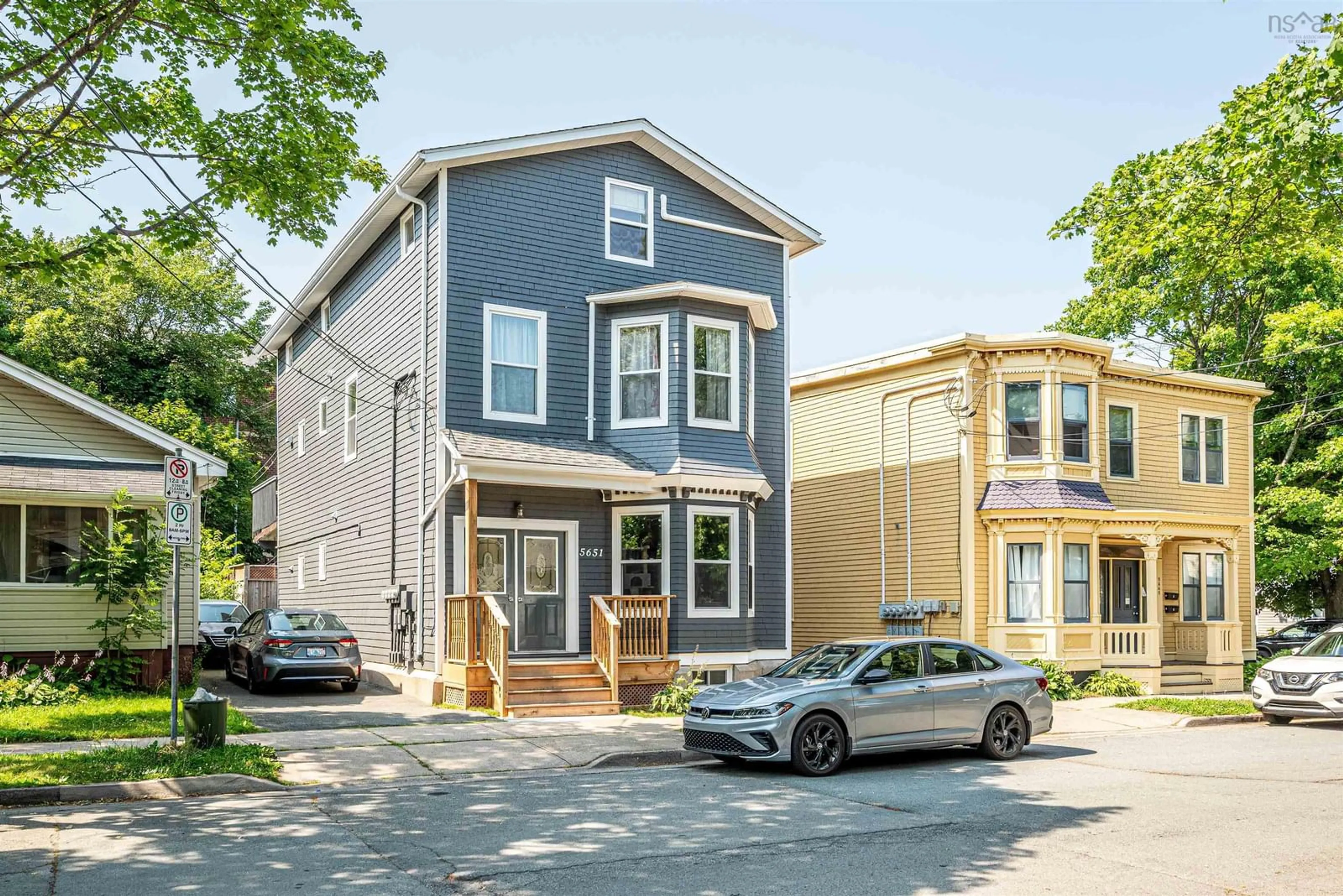 Home with vinyl exterior material, street for 5651 Macara St, Halifax Nova Scotia B3K 1W3