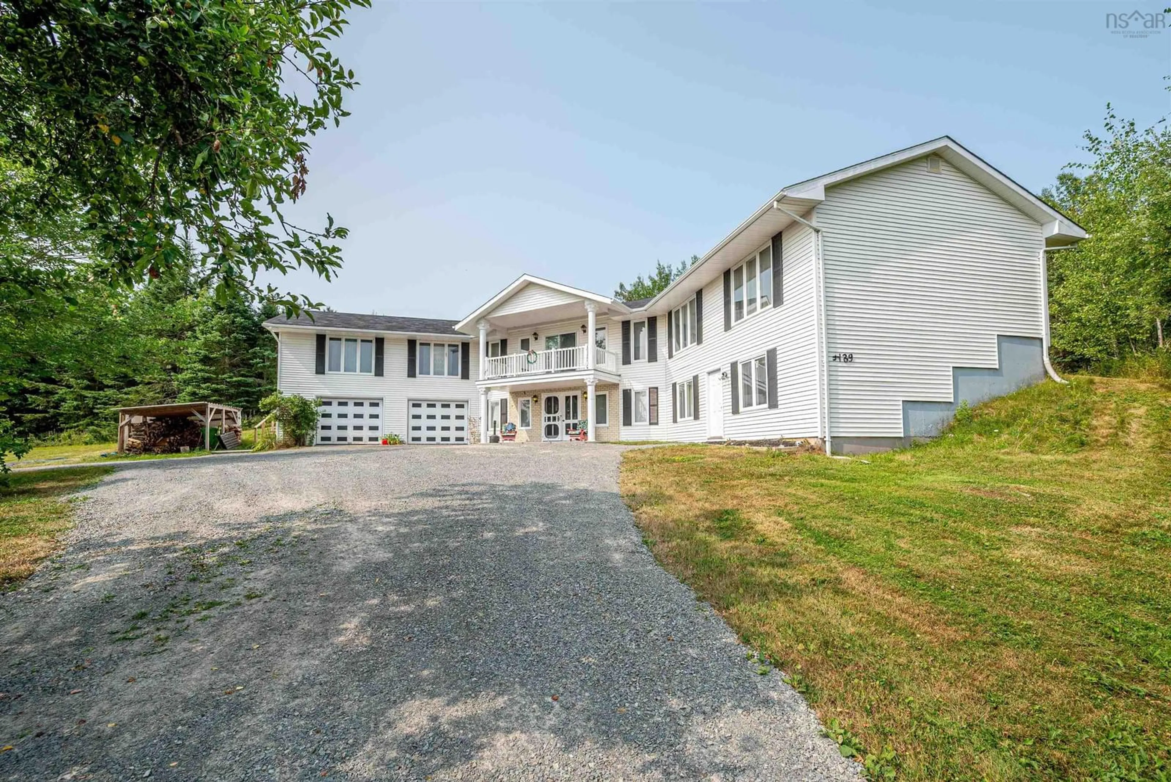 A pic from outside/outdoor area/front of a property/back of a property/a pic from drone, building for 4189 Highway 215, Lower Burlington Nova Scotia B0N 2A0