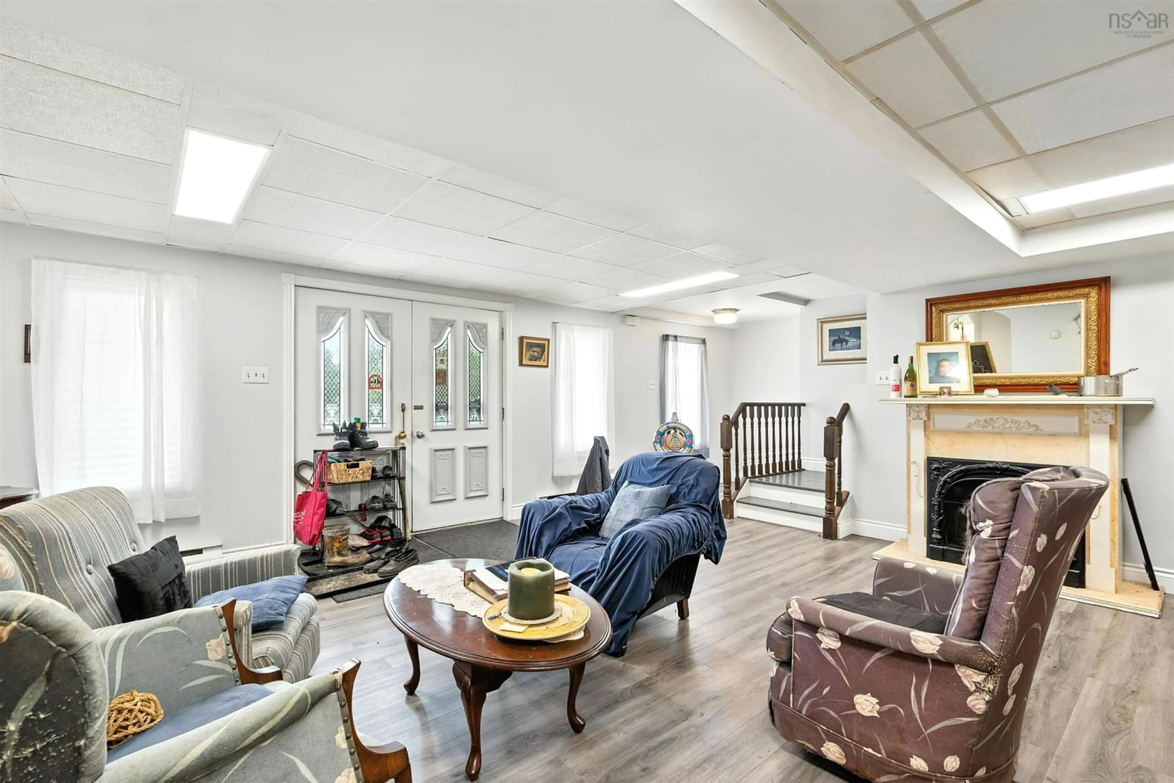 Living room with furniture, unknown for 4189 Highway 215, Lower Burlington Nova Scotia B0N 2A0