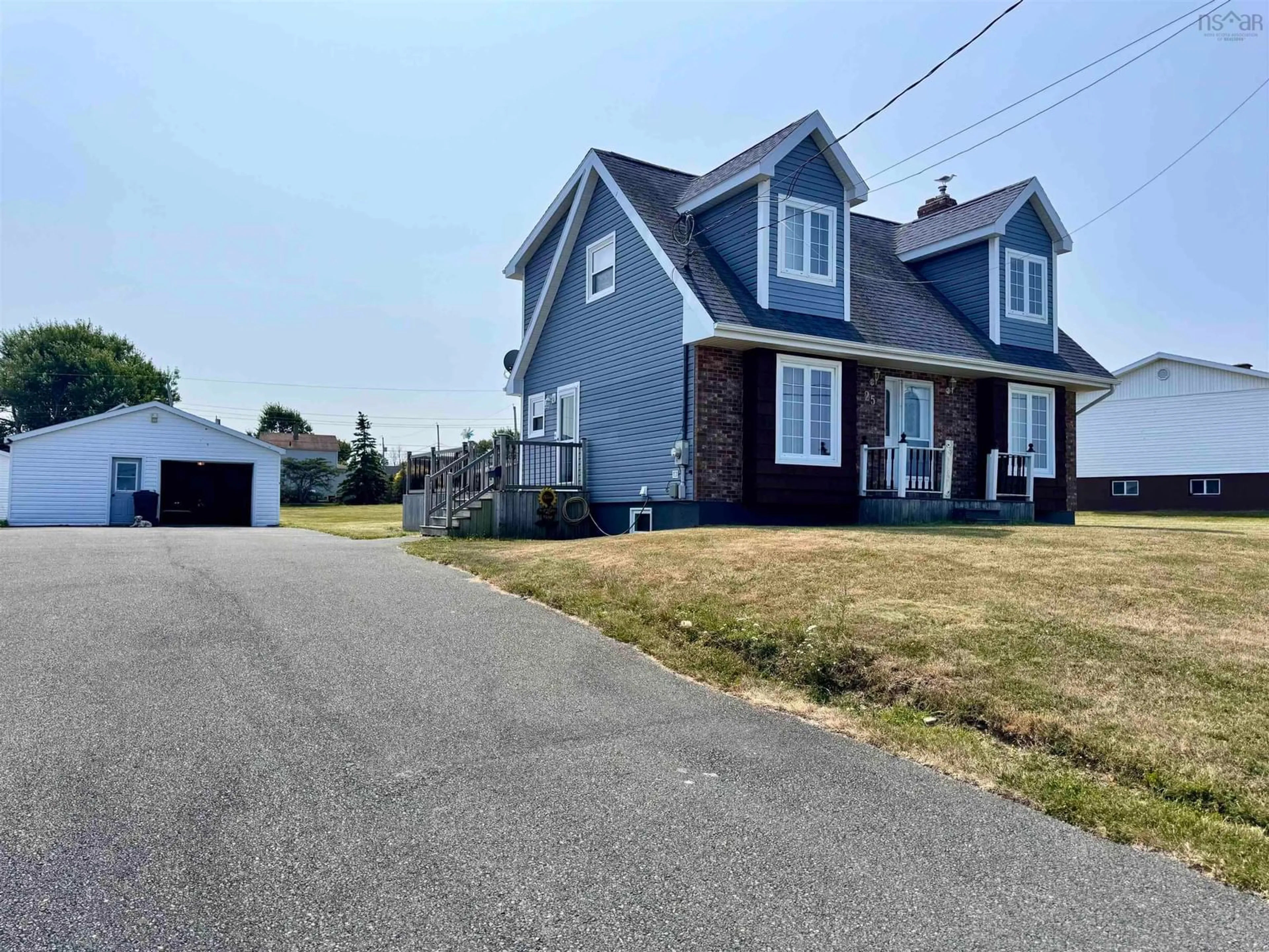 Home with vinyl exterior material, street for 25 Roost Street, Glace Bay Nova Scotia B1A 5K1